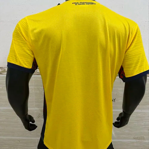 2026/27 Ecuador Home Yellow Player Version Soccer Jersey Back