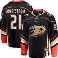 Men's Anaheim Ducks Isac Lundestrom #21 Black Home Breakaway Jerseys