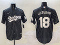 Men's Los Angeles Dodgers Yoshinobu Yamamoto #18 Black Alternate Replica Player Jerseys