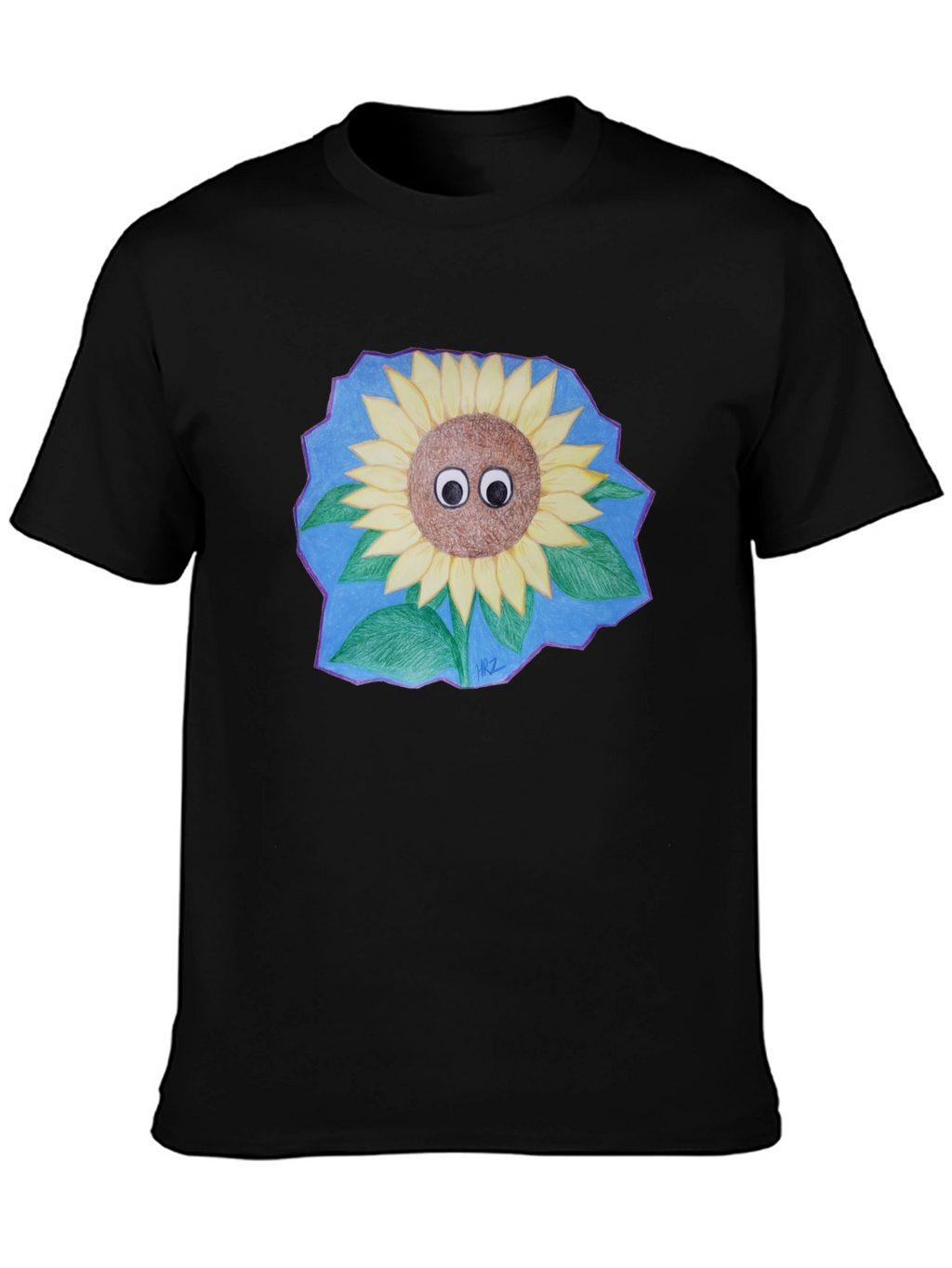 Sunflower Googly Eyes Graphic T-Shirt