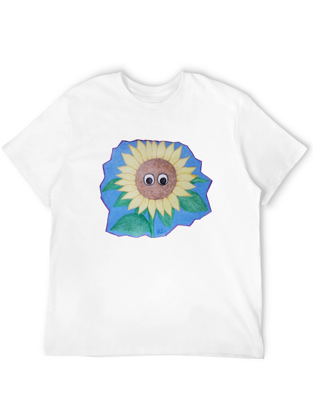 Sunflower Googly Eyes Graphic T-Shirt