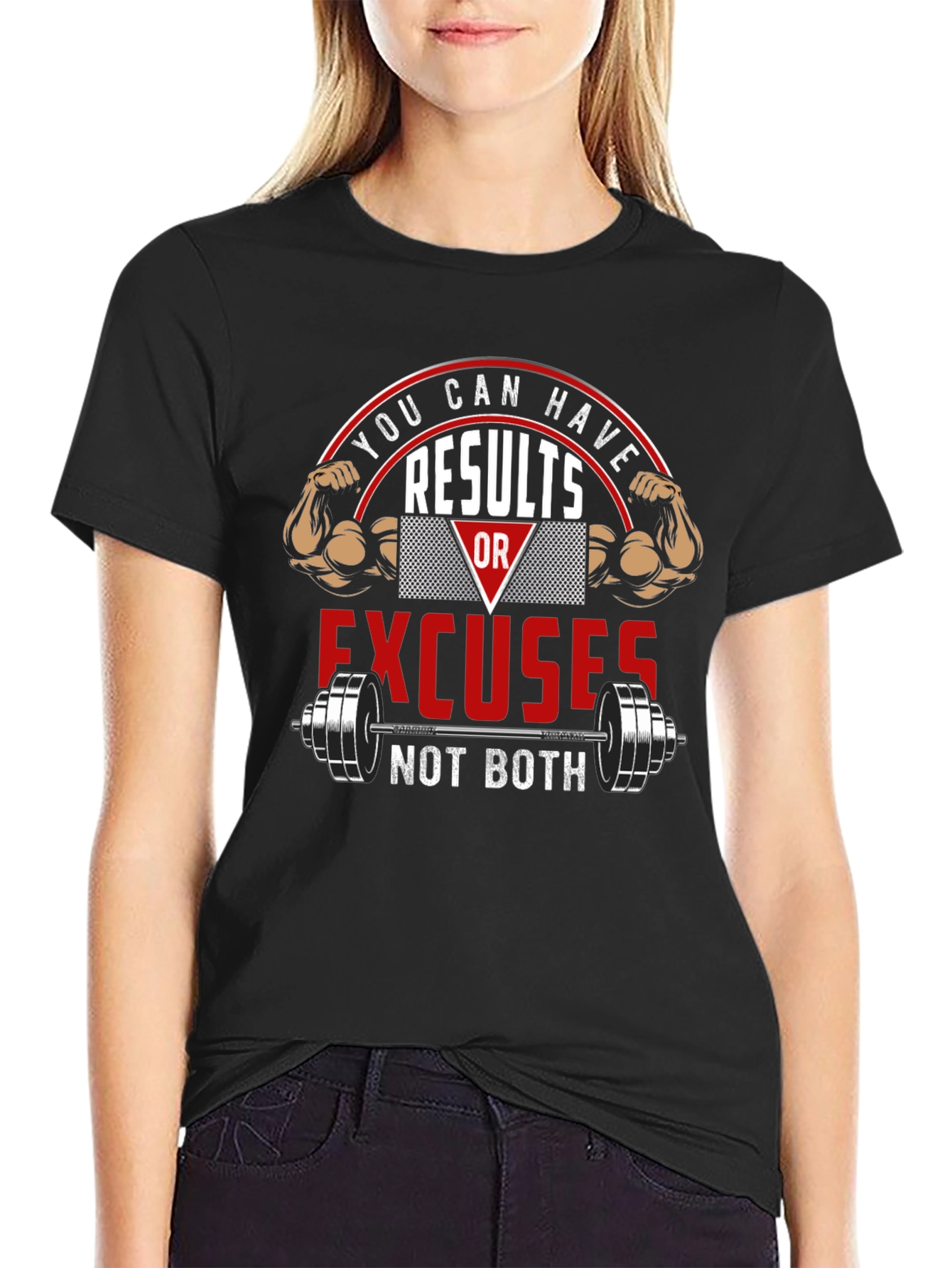 Results or Excuses Graphic T-Shirt - Workout Motivation
