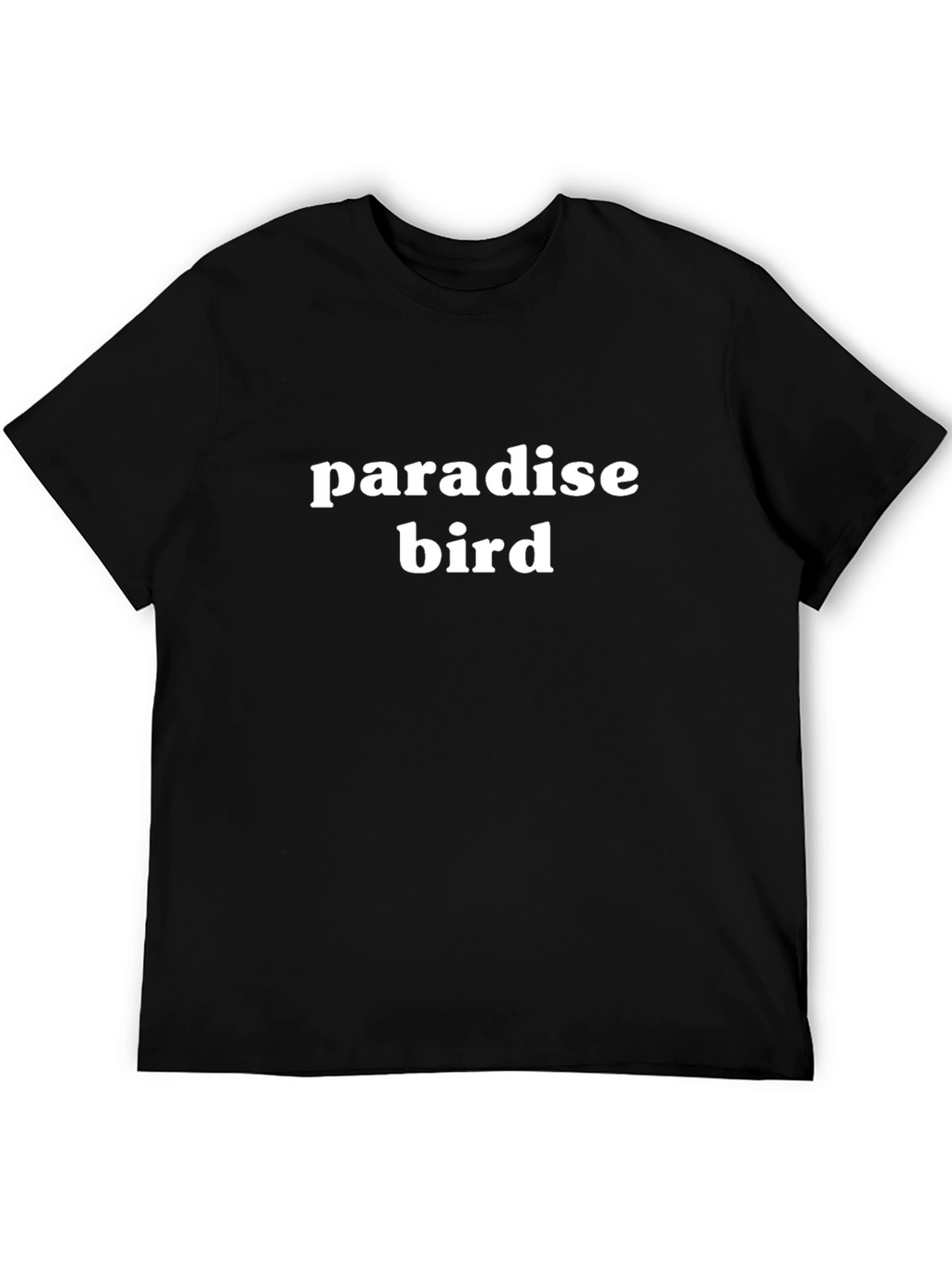 Paradise Bird Graphic Tee - Black Casual T-Shirt