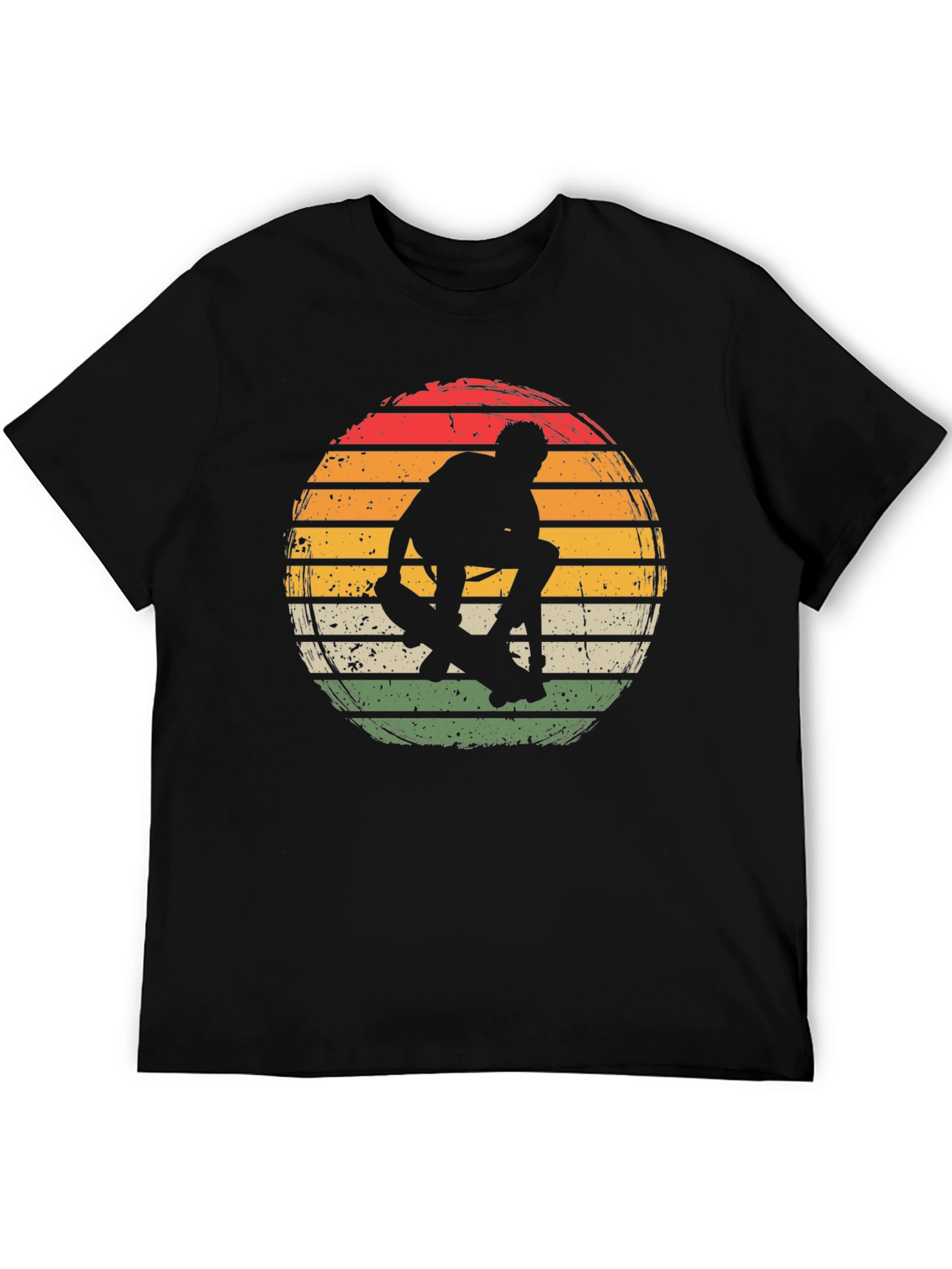 Retro Skateboarder Sunset Graphic Tee