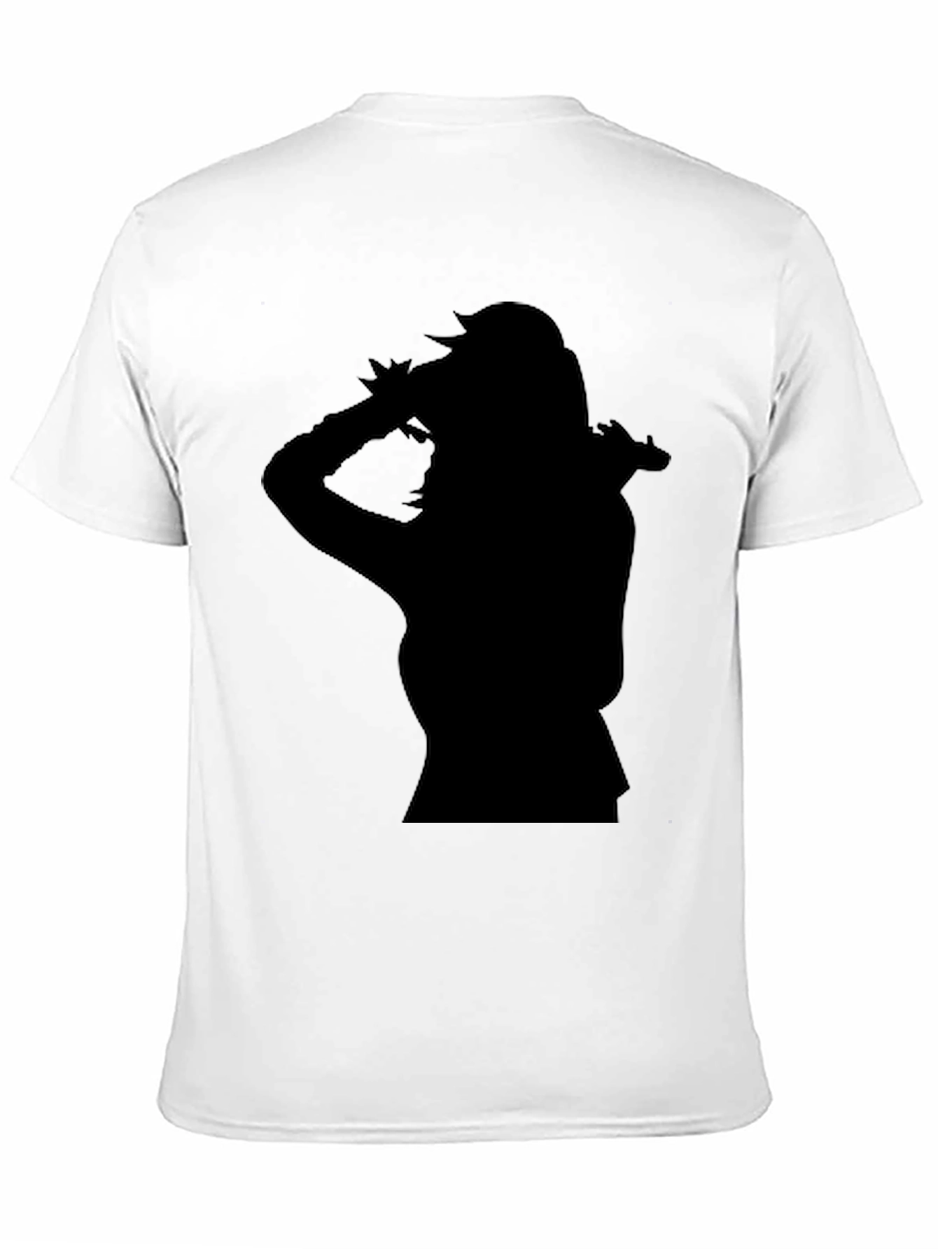 Silhouette Graphic Black Crew Neck Tee