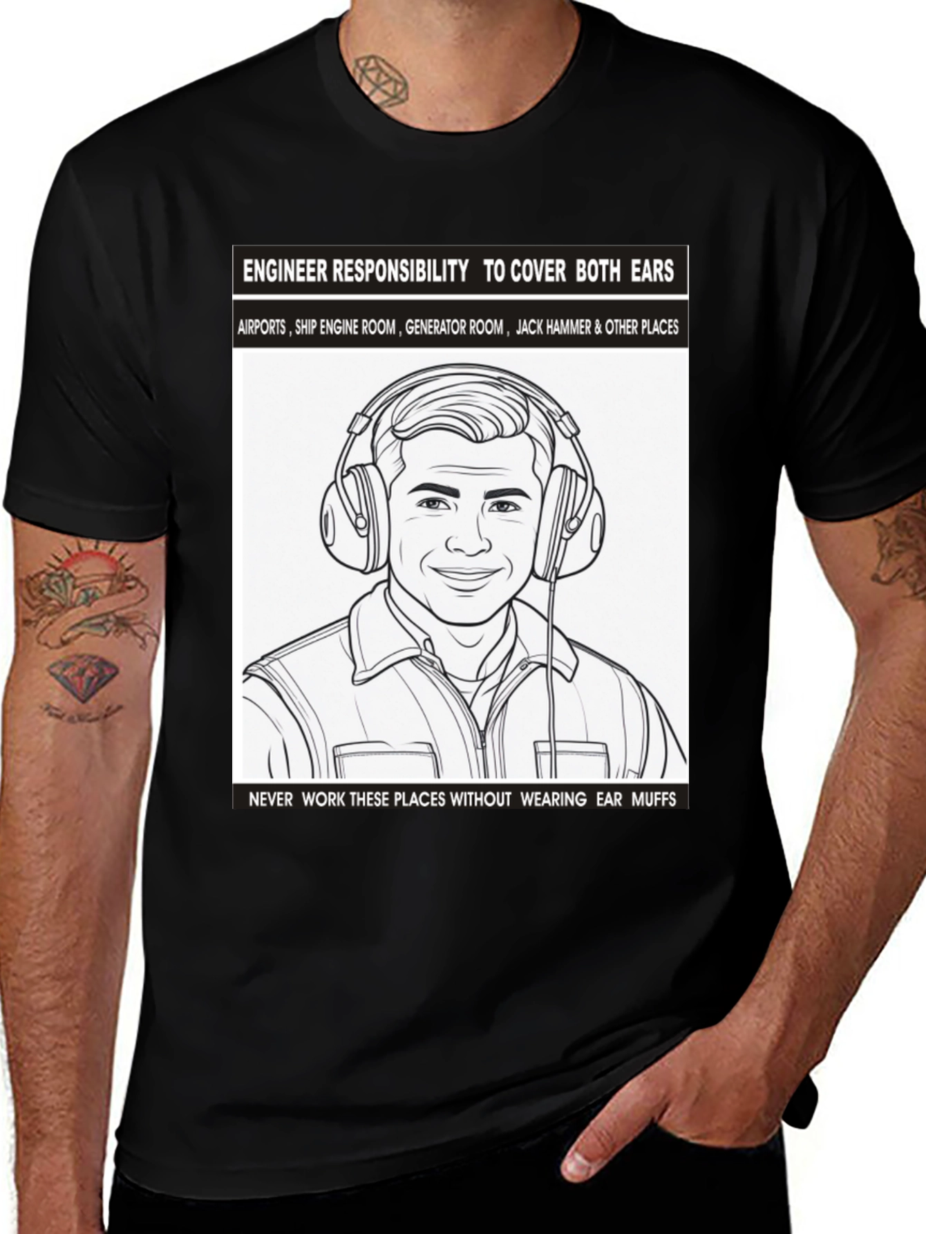 Engineer Ear Protection T-Shirt