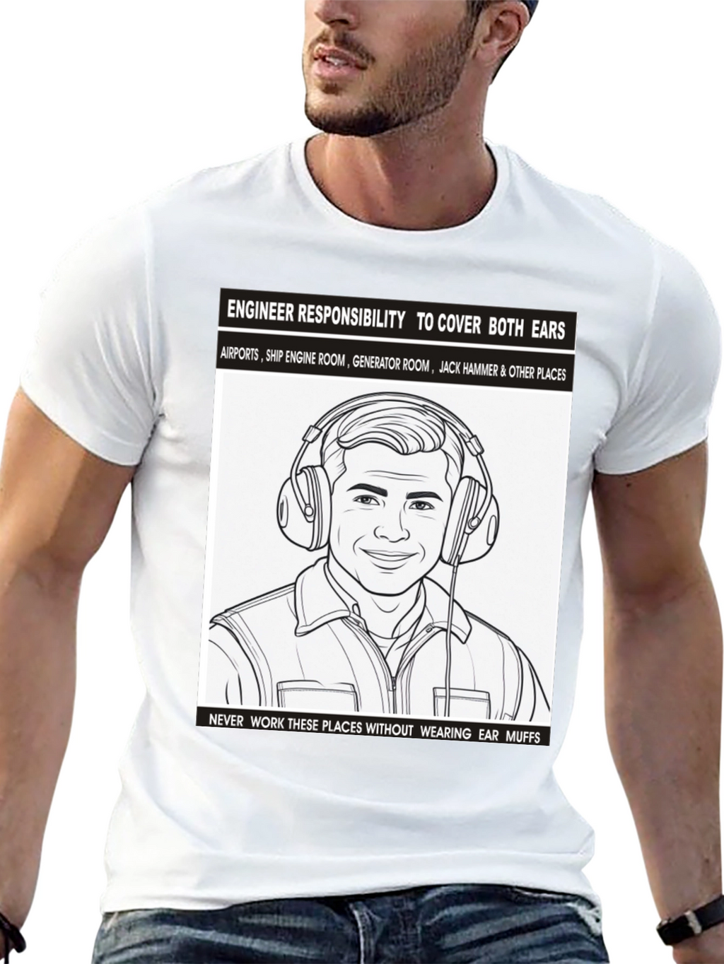 Engineer Ear Protection T-Shirt