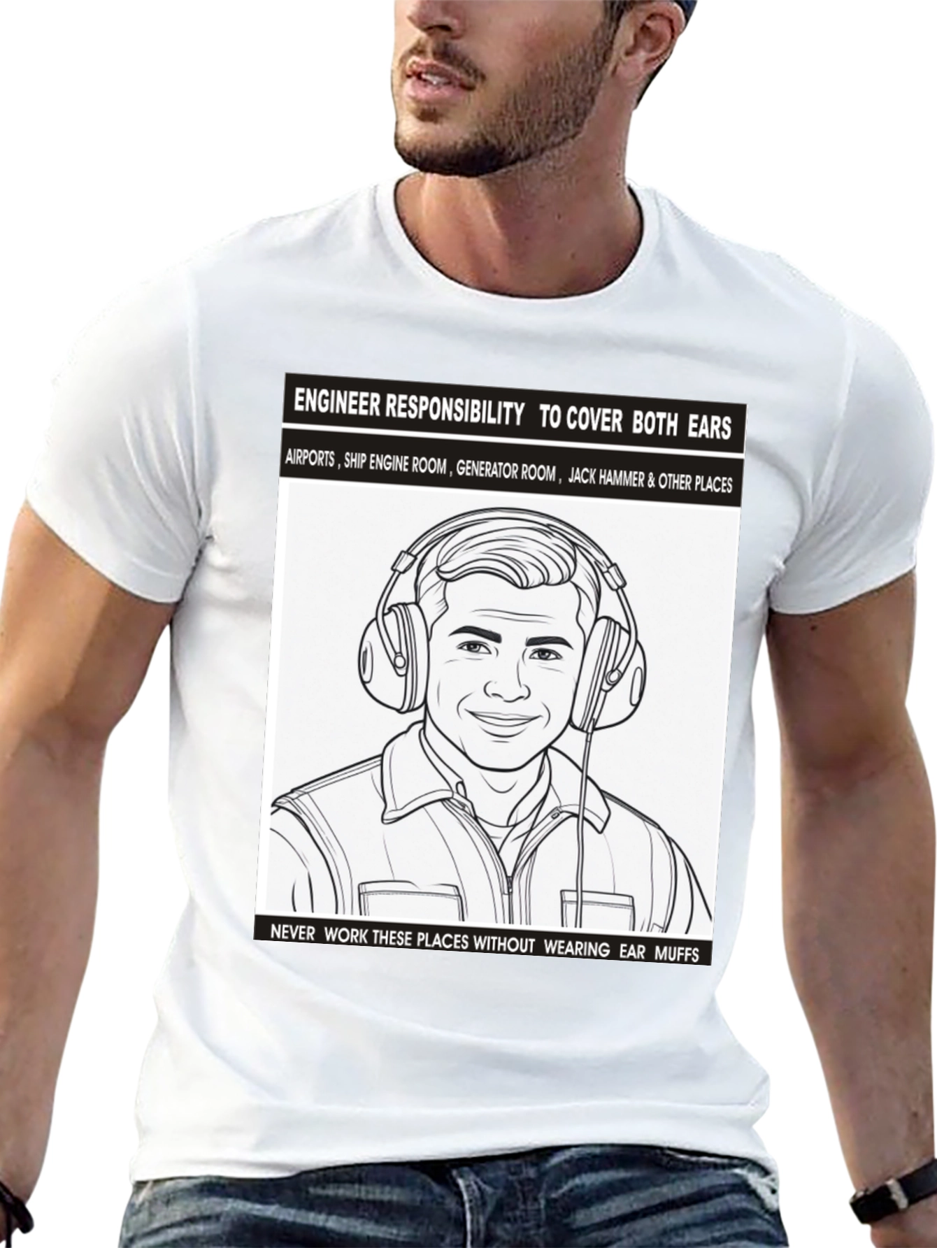Engineer Ear Protection T-Shirt