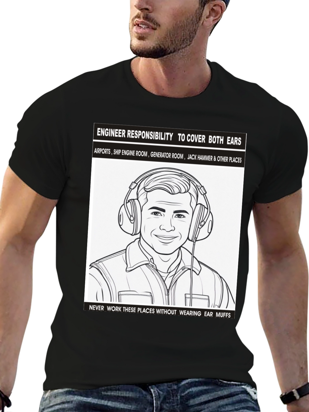 Engineer Ear Protection T-Shirt
