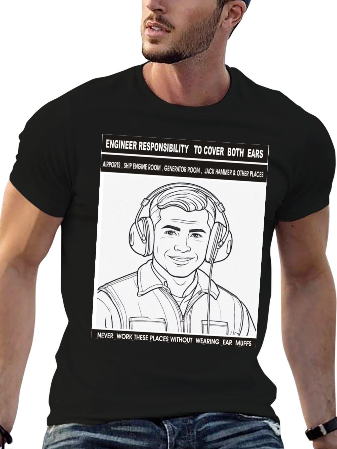 Engineer Ear Protection T-Shirt