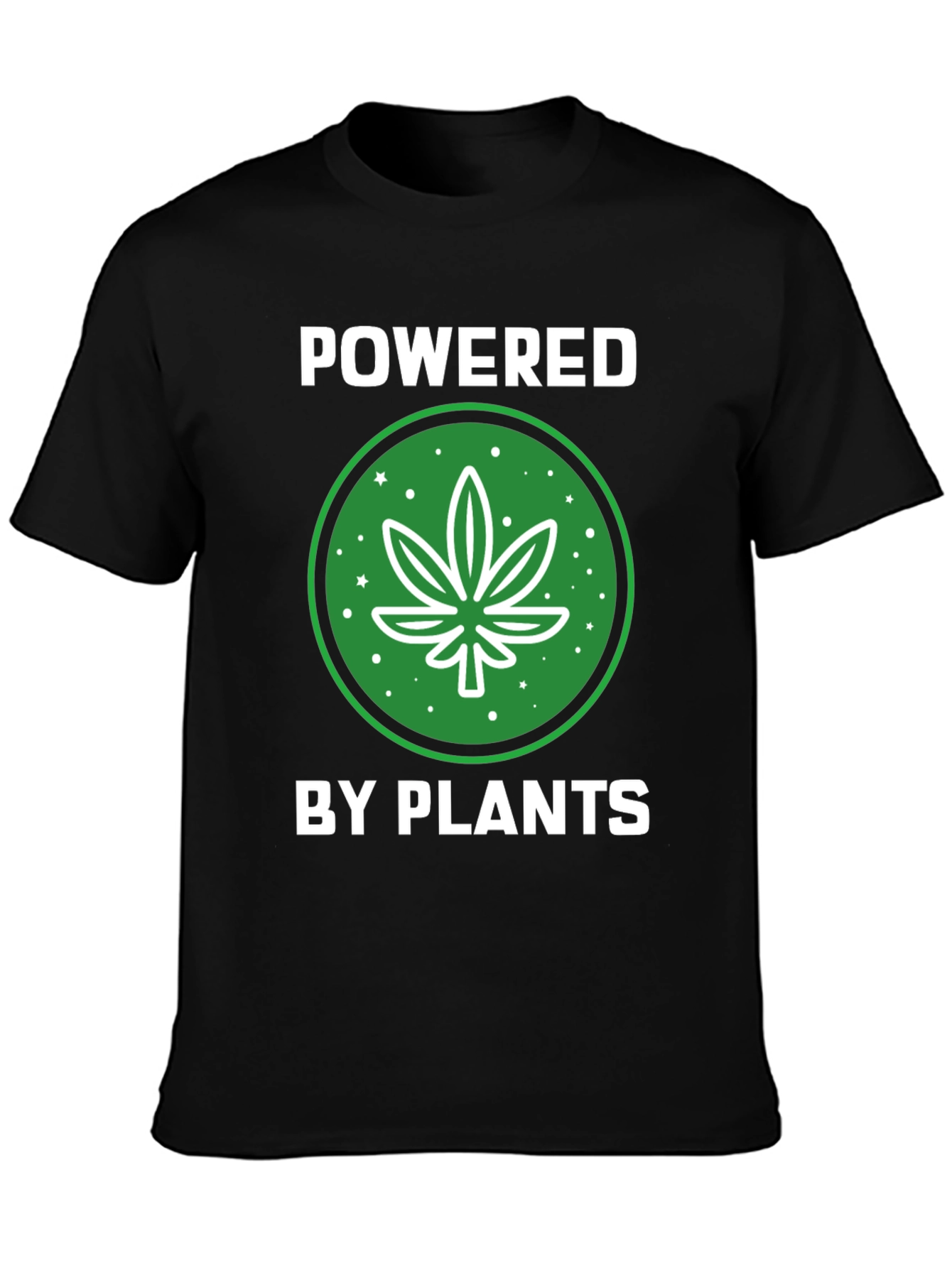 Powered by Plants Graphic Tee - Black