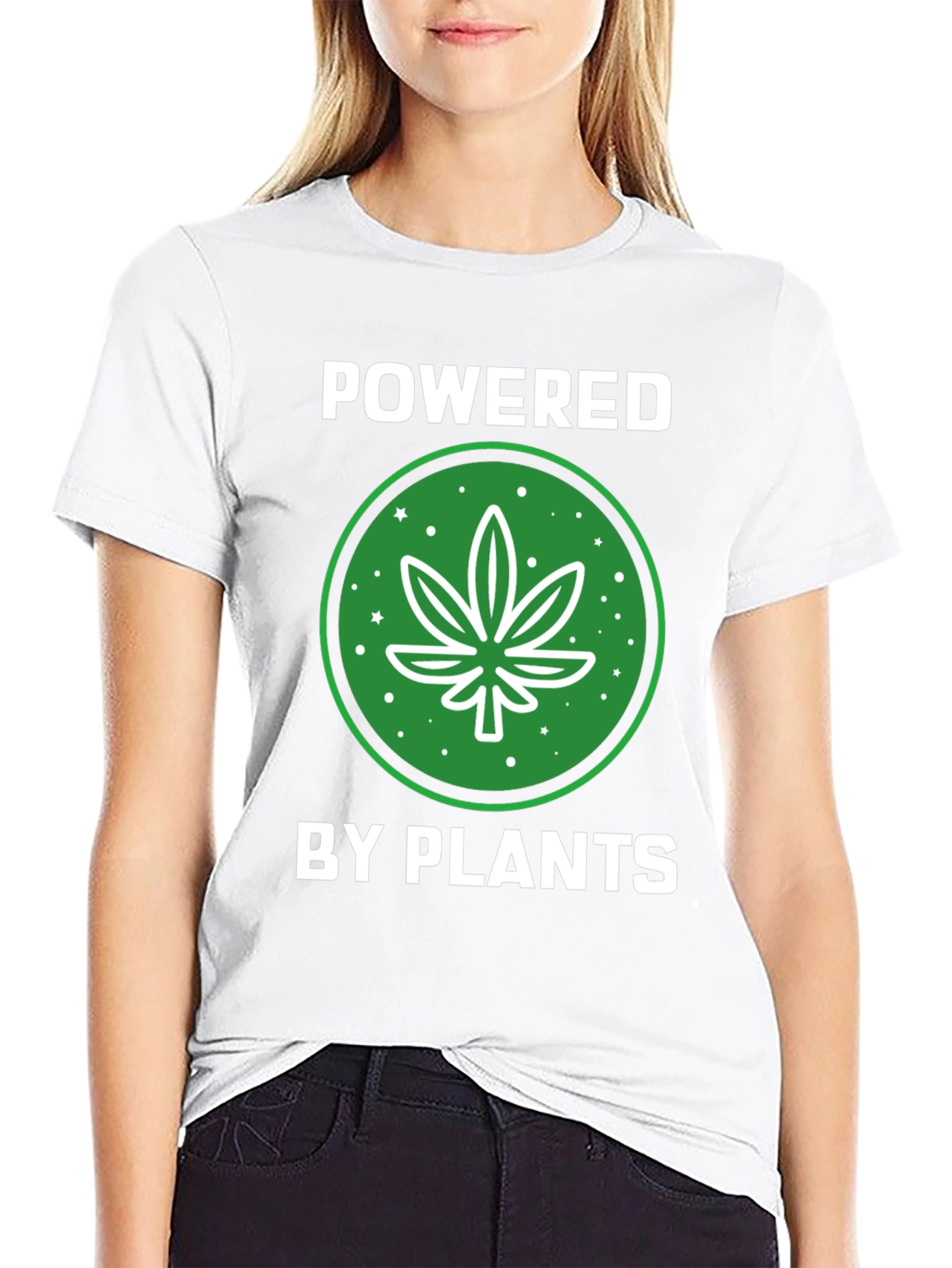 Powered by Plants Graphic Tee - Black