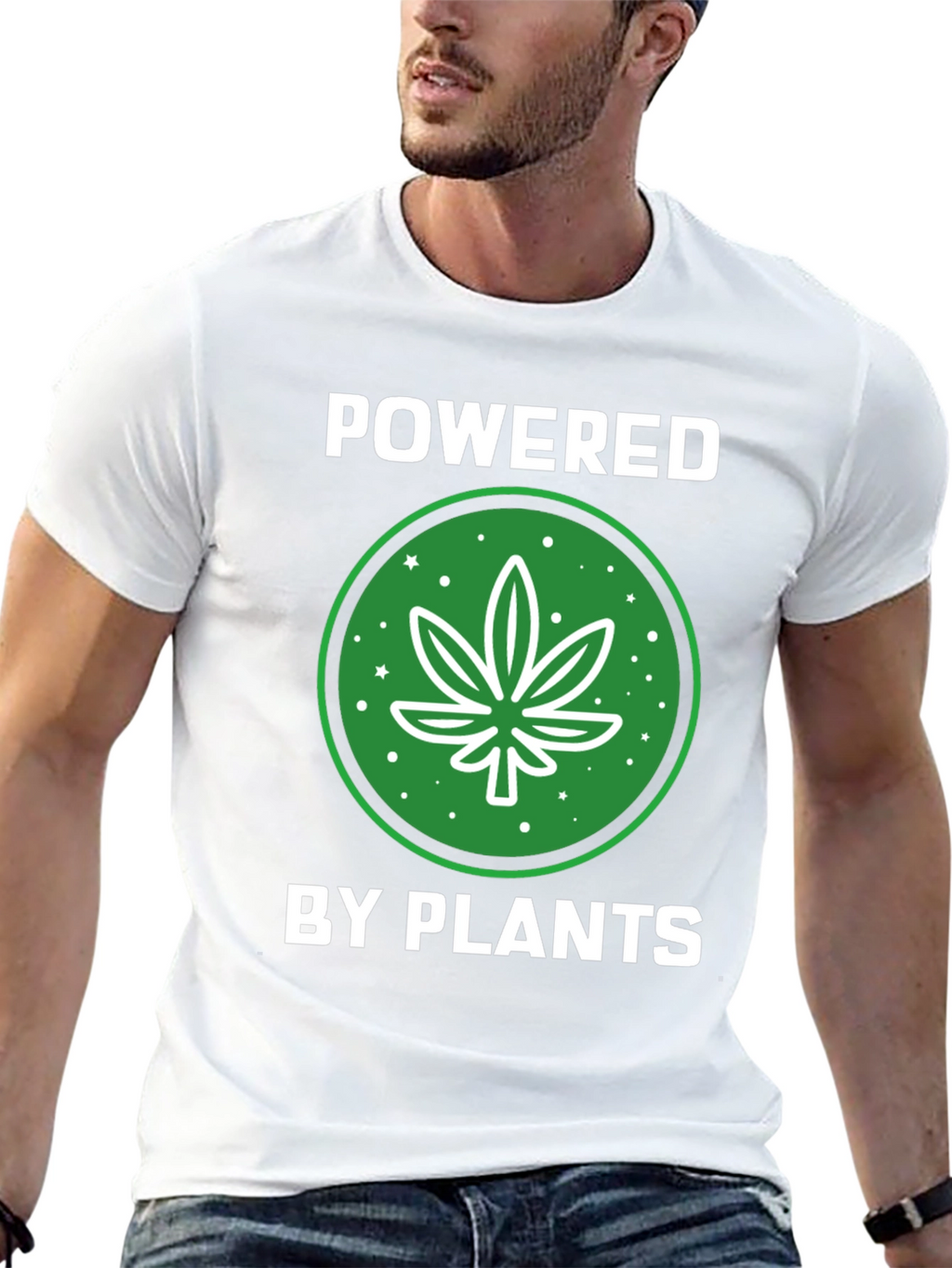 Powered by Plants Graphic Tee - Black