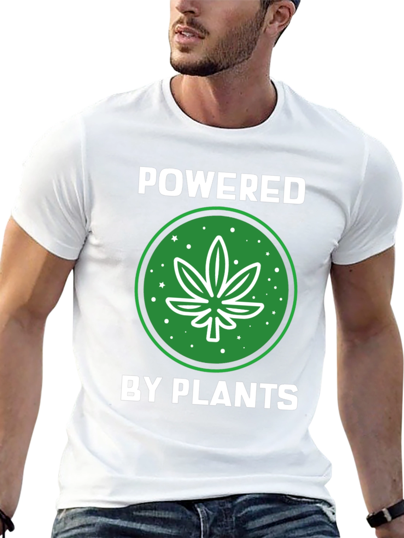 Powered by Plants Graphic Tee - Black