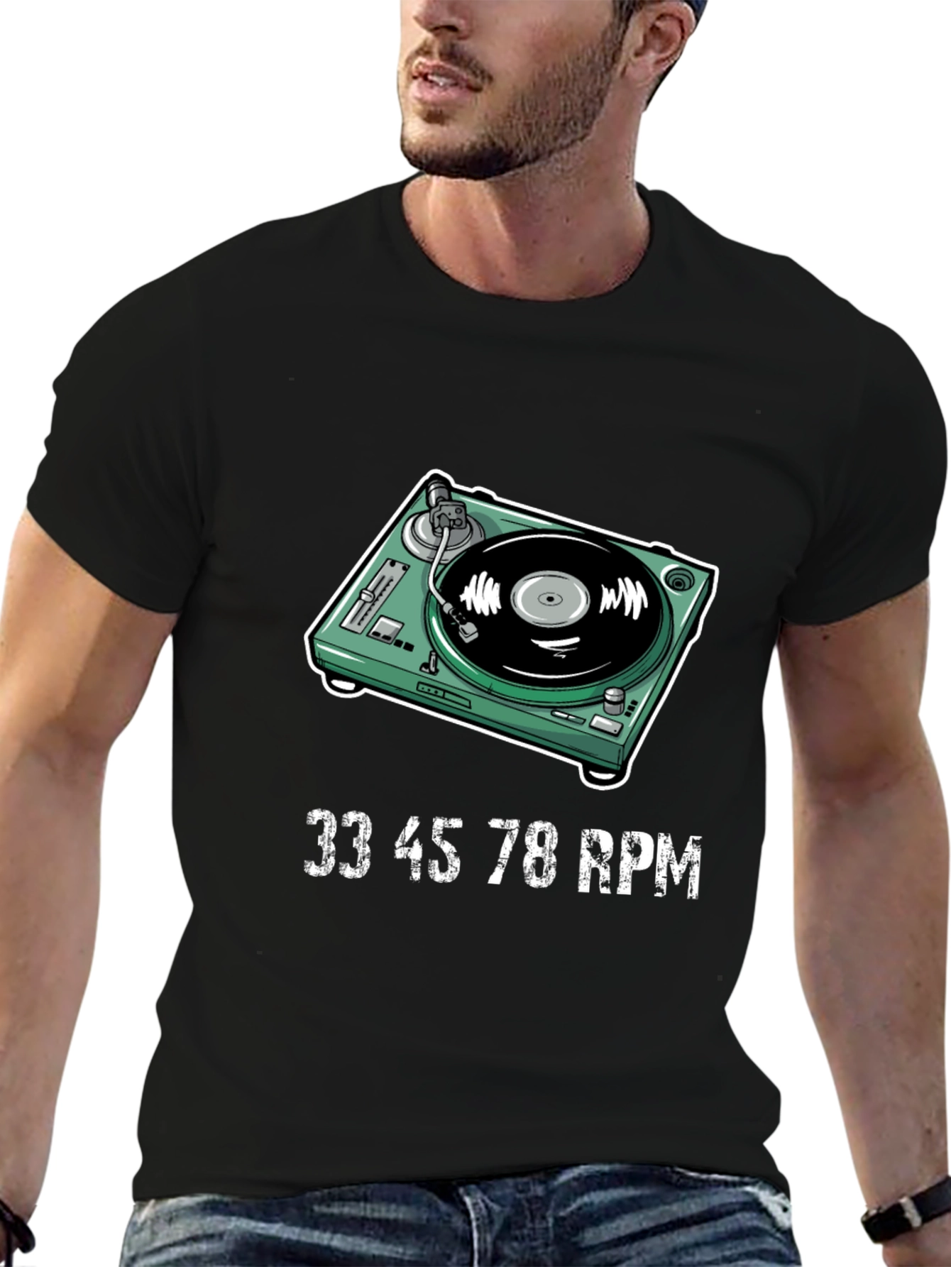 Turntable T-Shirt - DJ Music Lover Tee