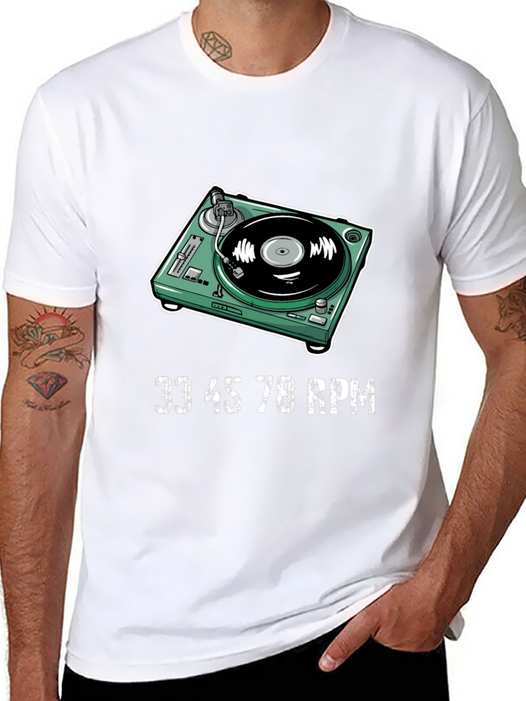 Turntable T-Shirt - DJ Music Lover Tee