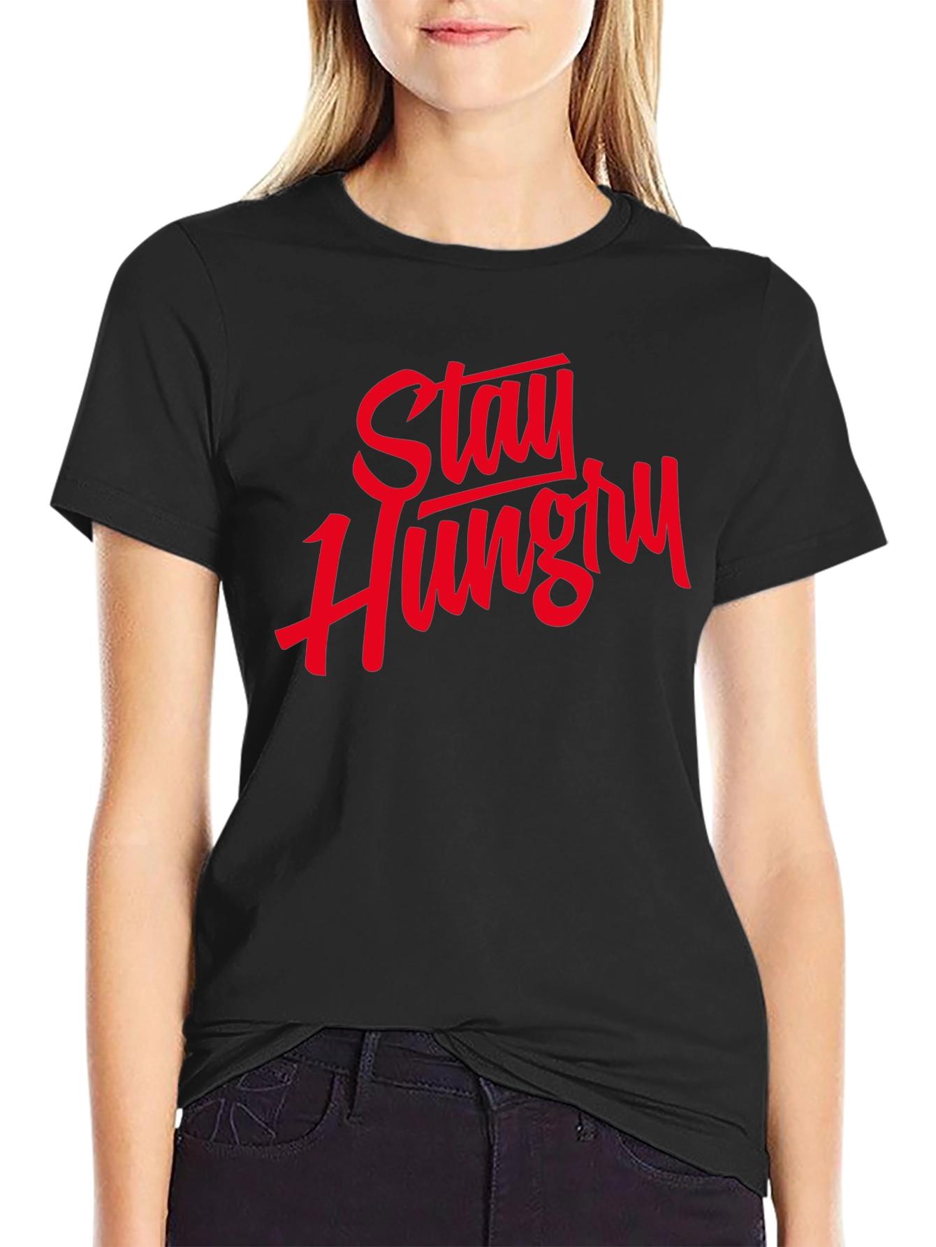Stay Hungry Graphic Tee - Motivational T-Shirt