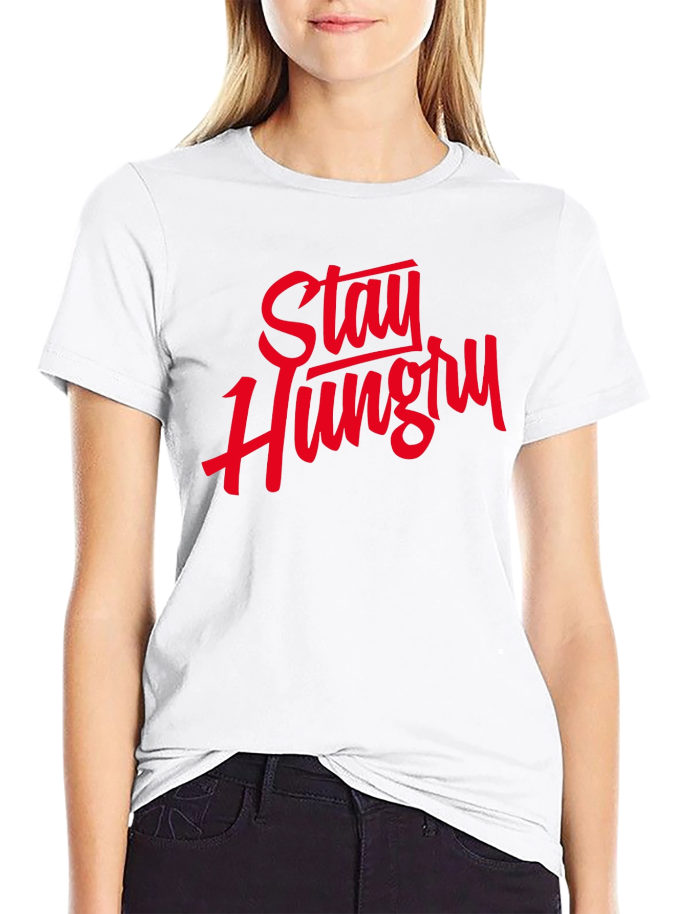 Stay Hungry Graphic Tee - Motivational T-Shirt