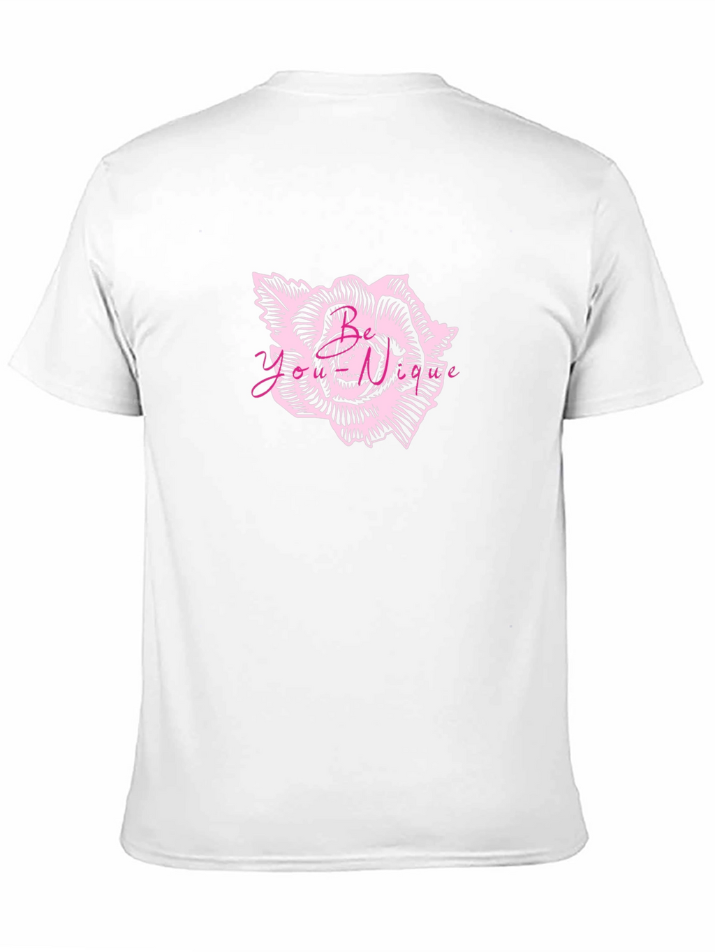 Mens Black Graphic Tee - Rose Print