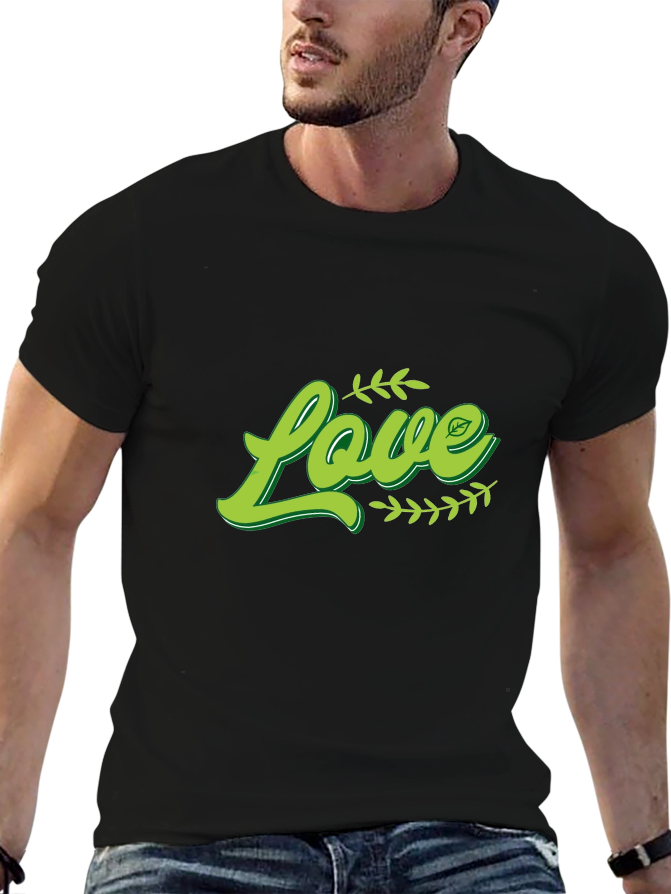 Love Vegan T-Shirt - Green Design