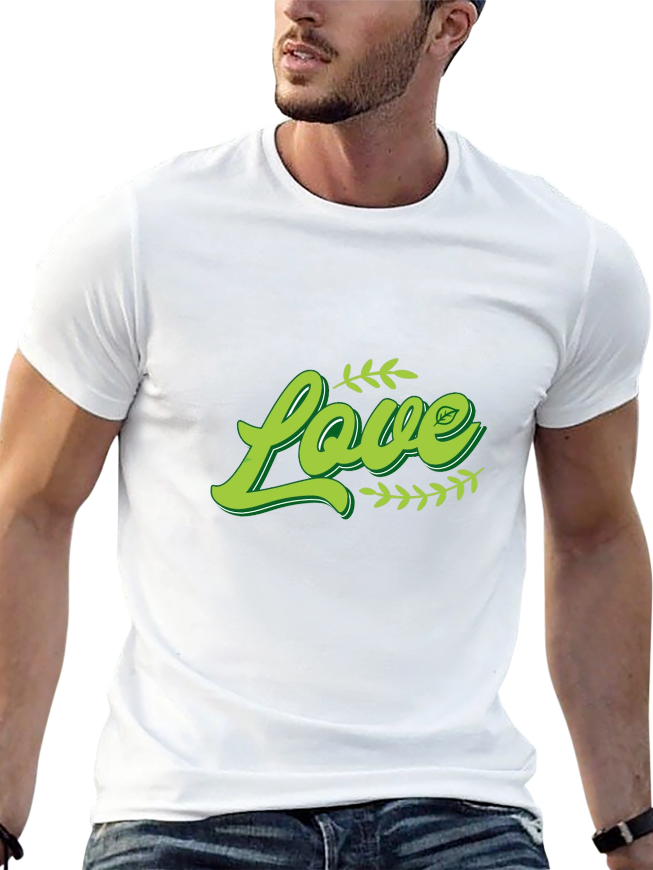 Love Vegan T-Shirt - Green Design