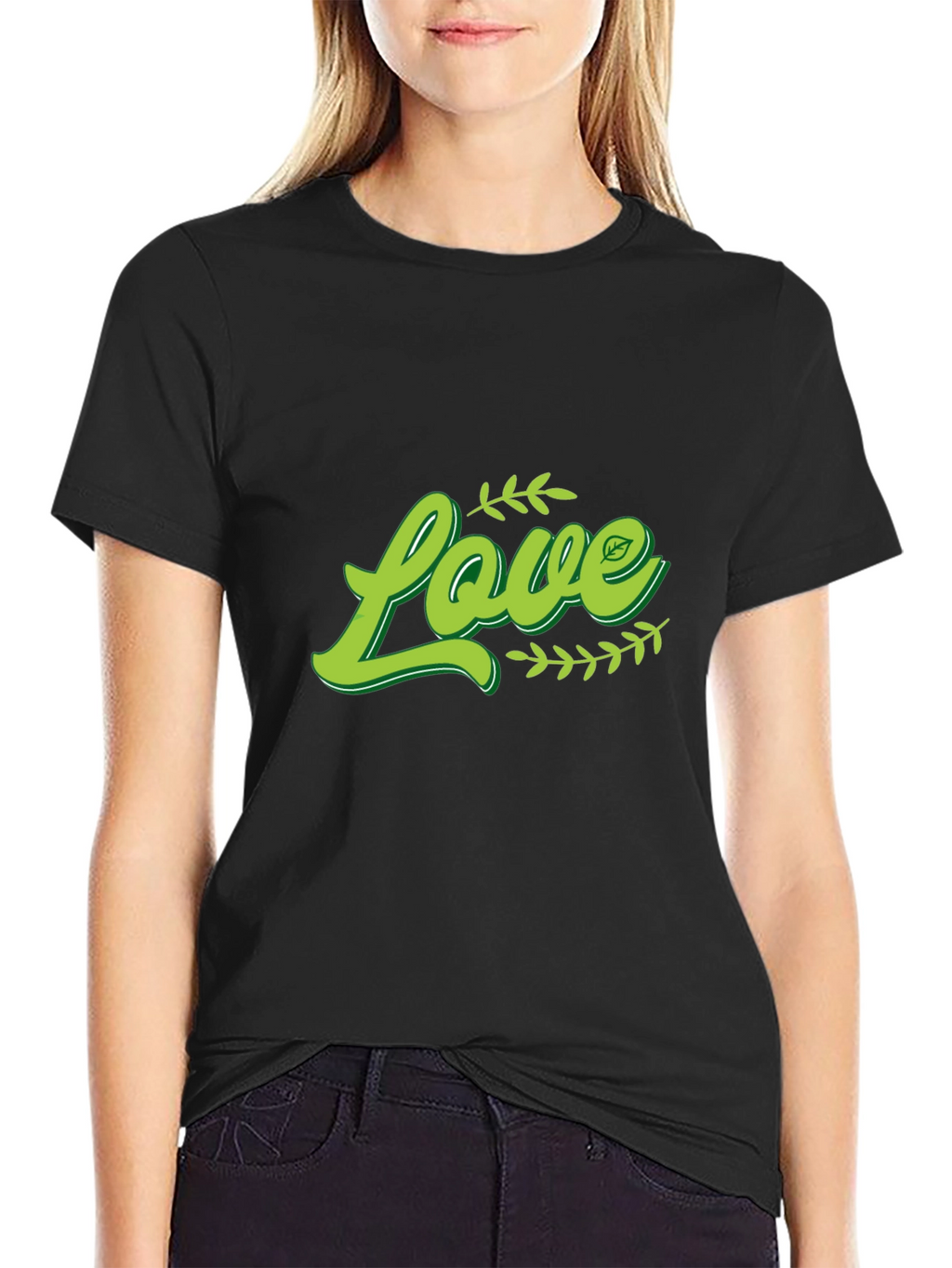 Love Vegan T-Shirt - Green Design