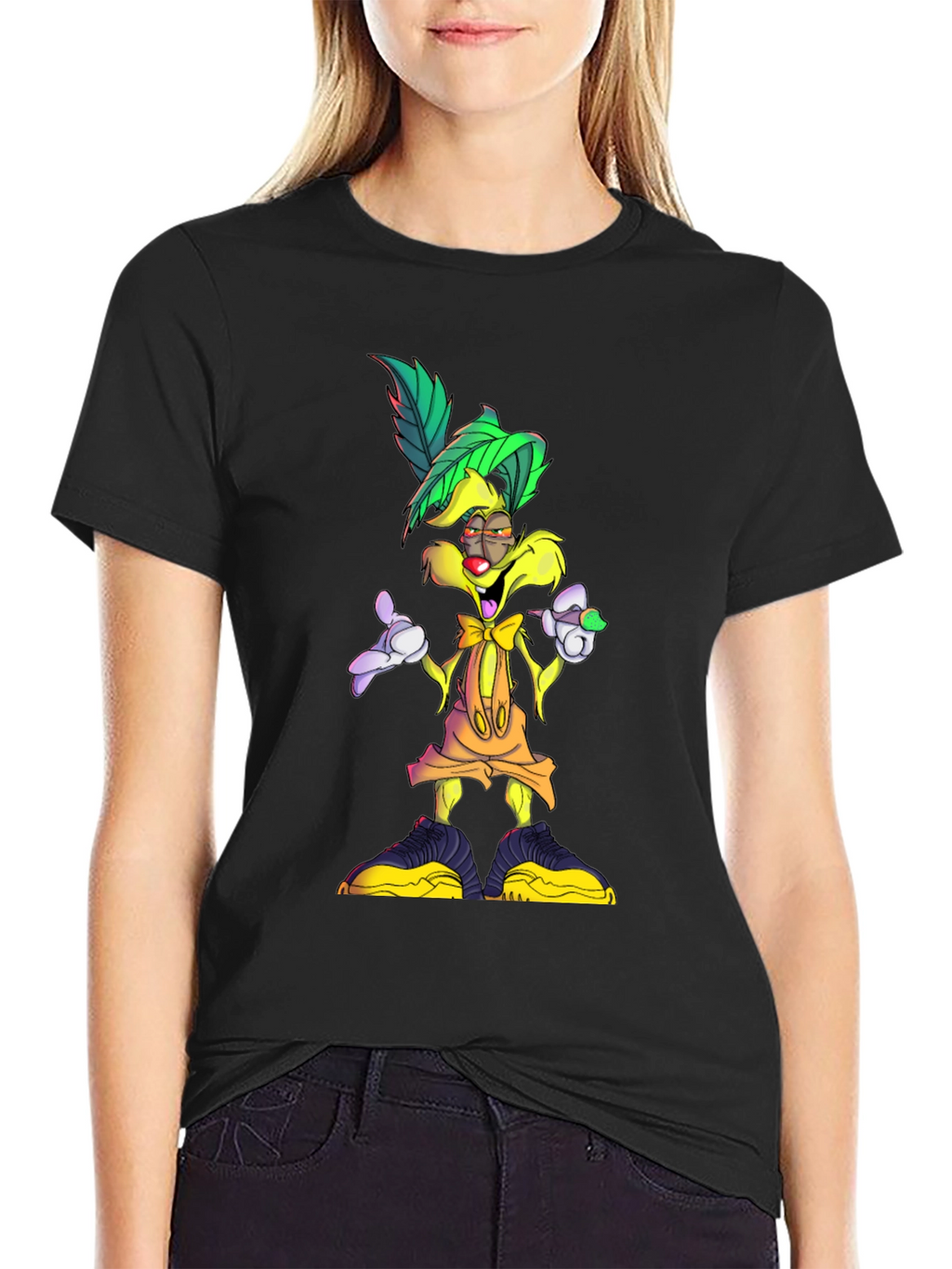 Cartoon Character Graphic T-Shirt
