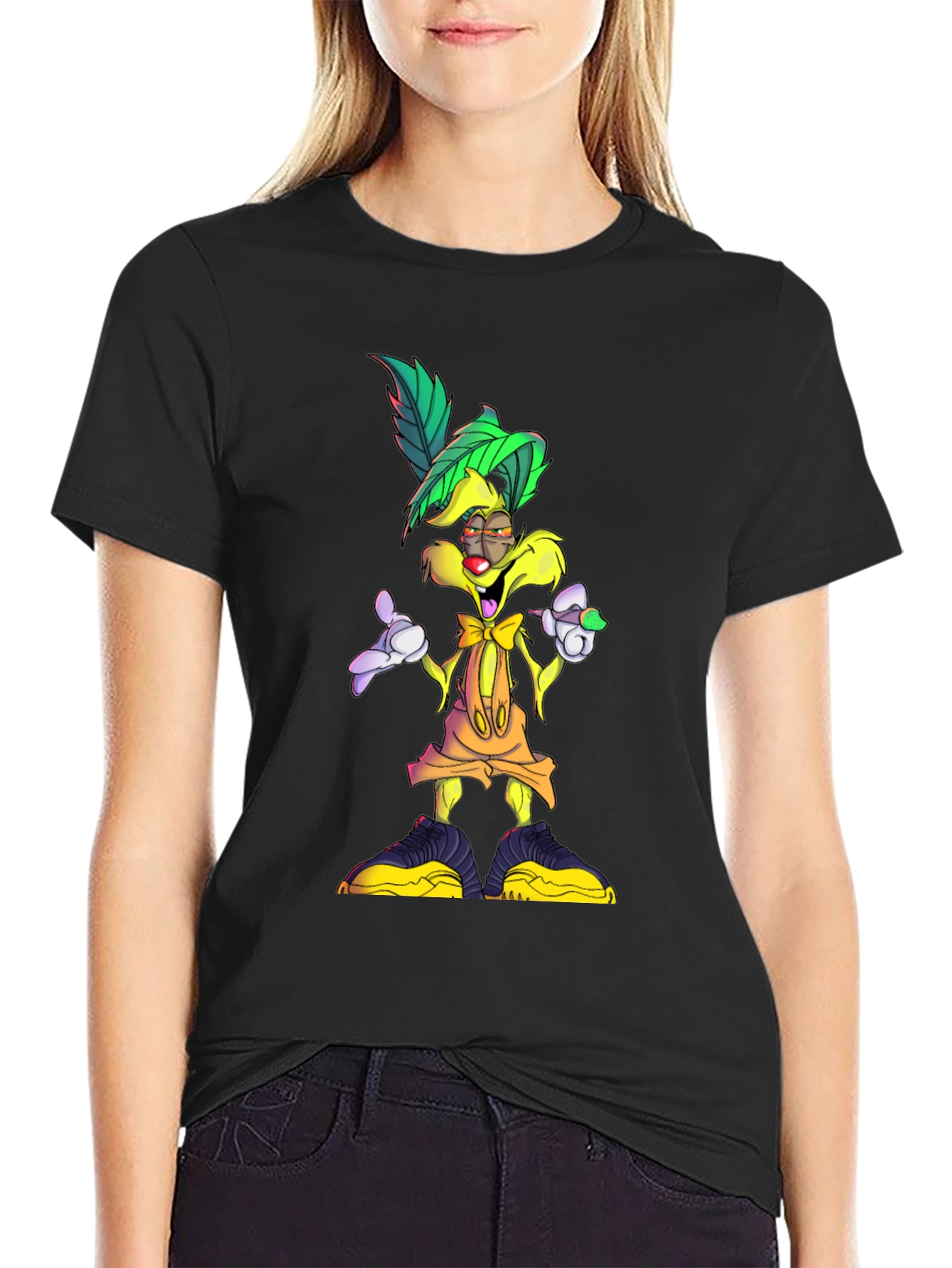 Cartoon Character Graphic T-Shirt