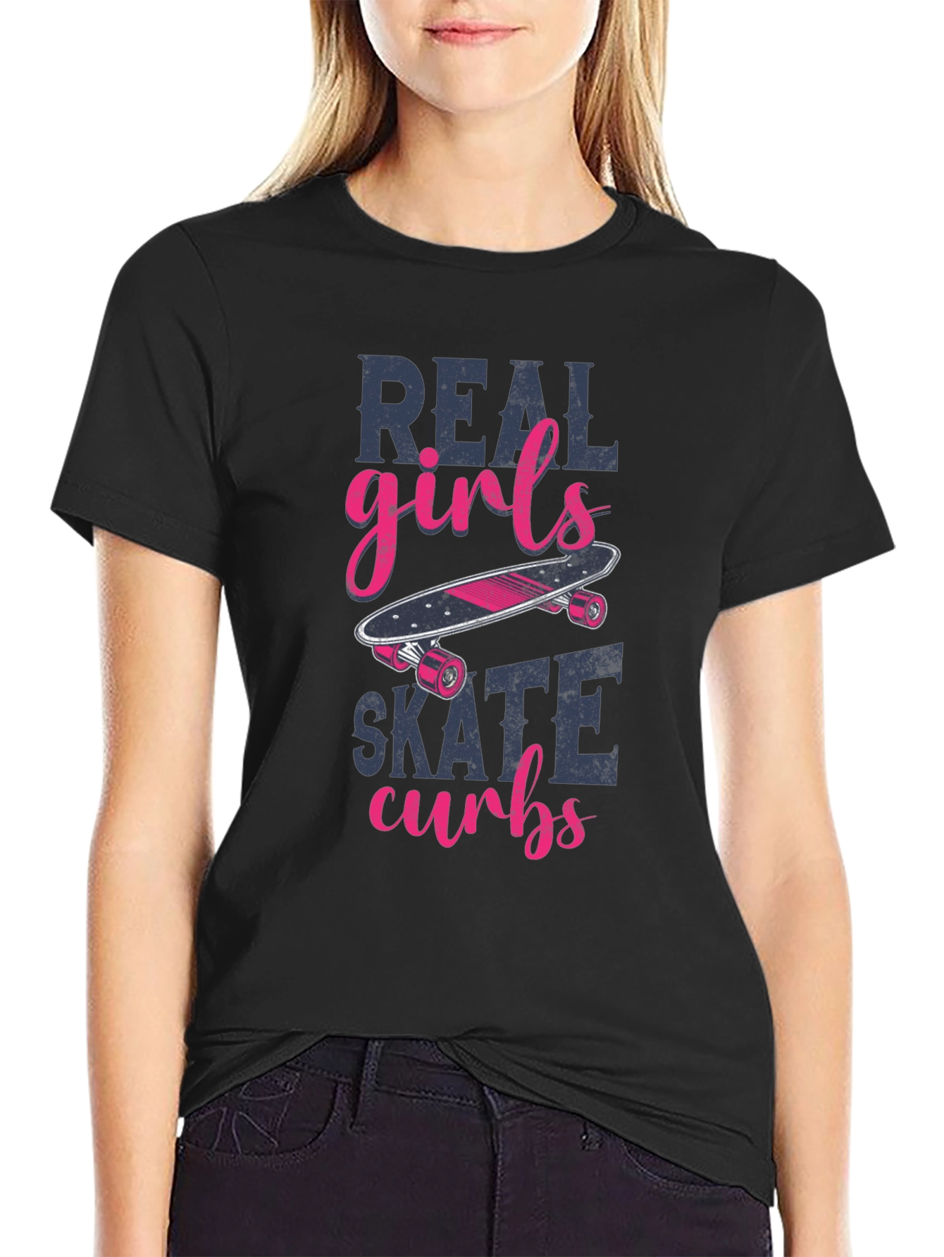 Real Girls Skate Curbs T-Shirt