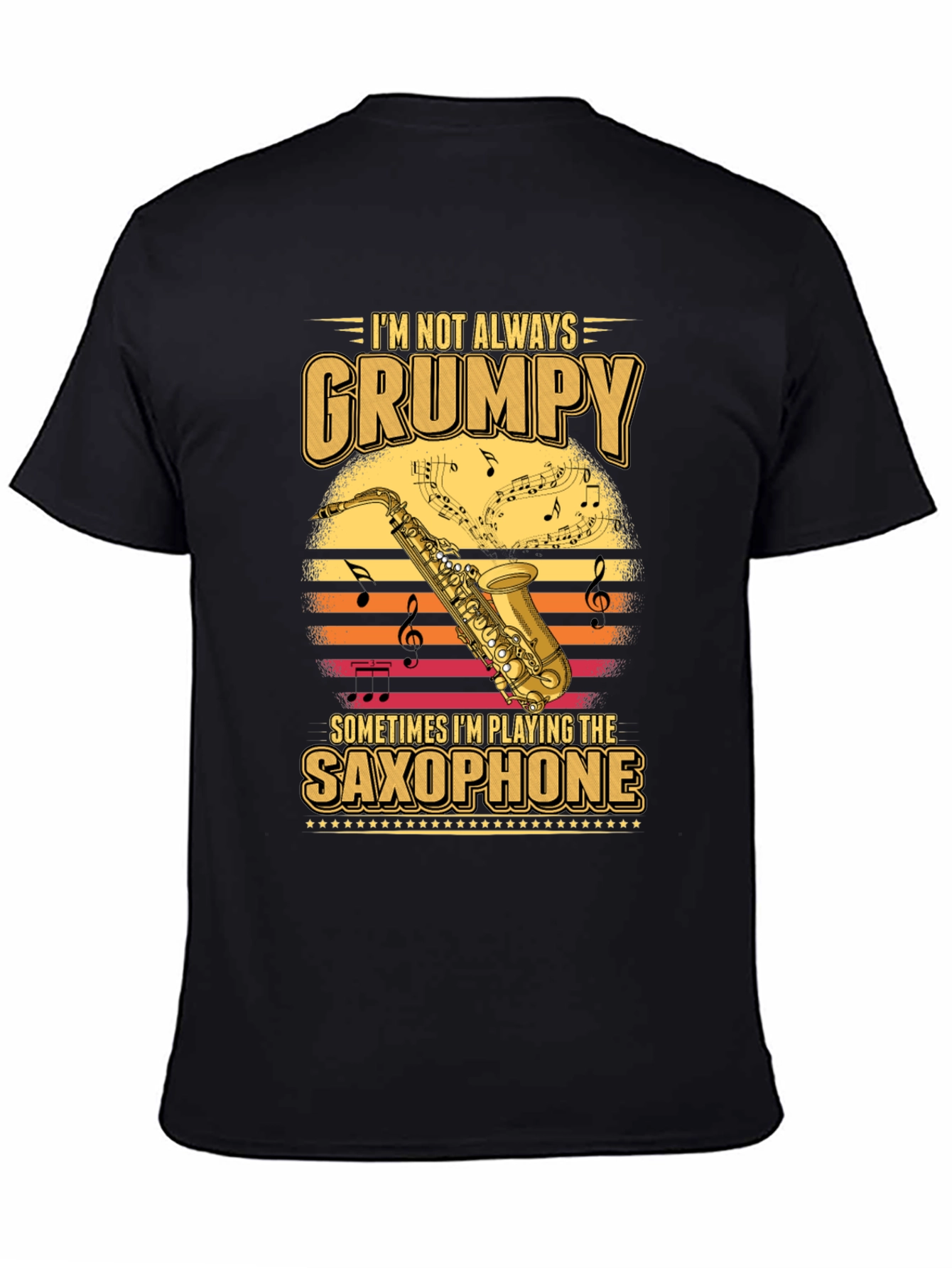 Grumpy Saxophone Player T-Shirt - Music Lover Tee