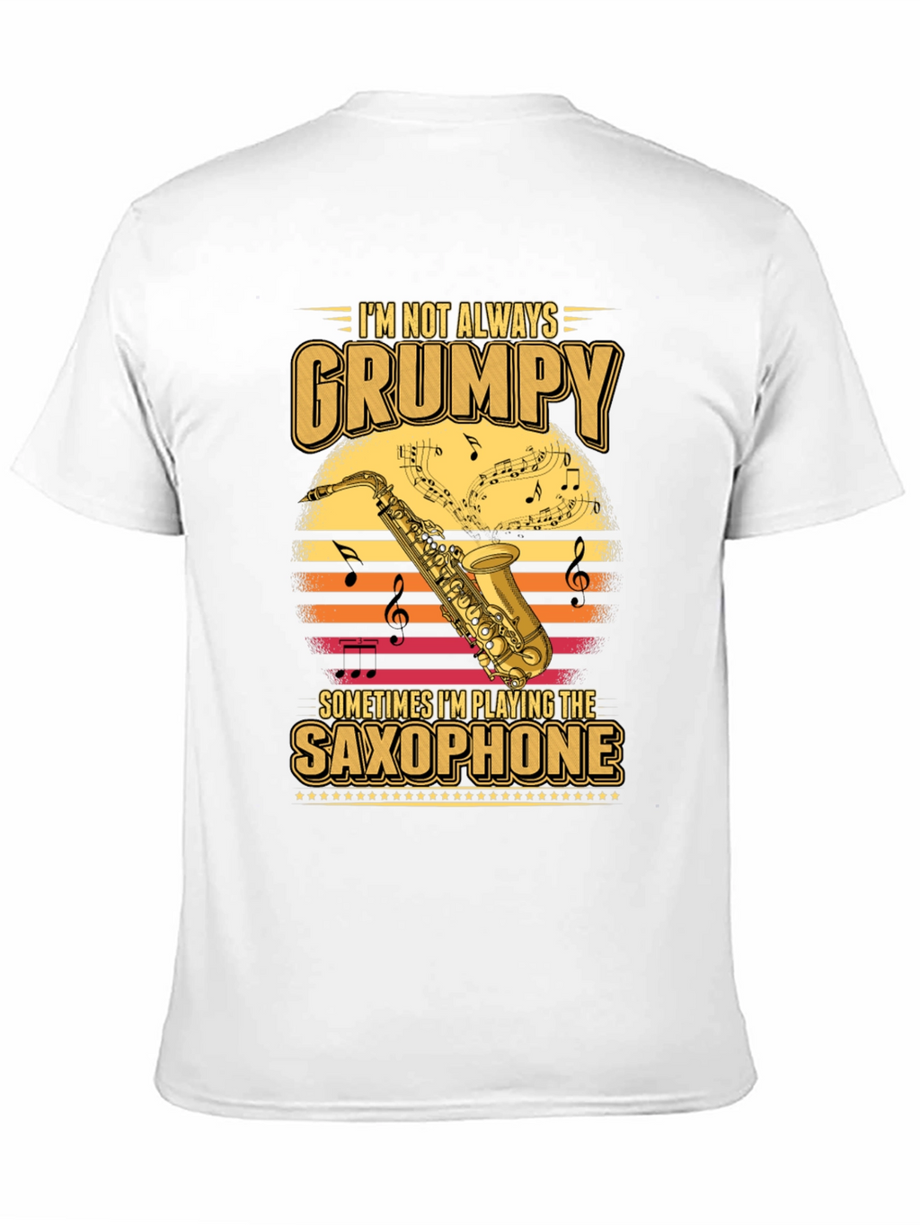 Grumpy Saxophone Player T-Shirt - Music Lover Tee