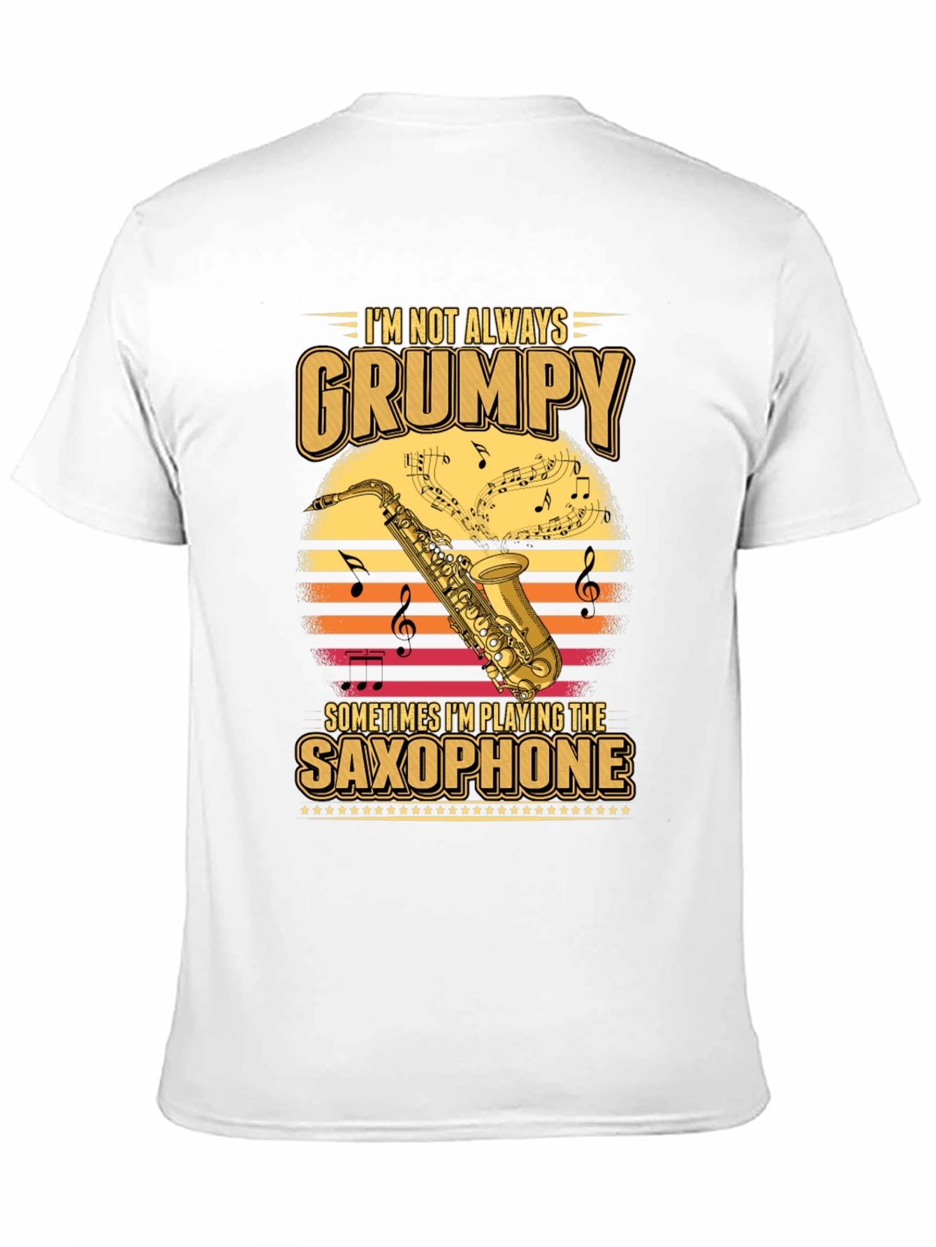 Grumpy Saxophone Player T-Shirt - Music Lover Tee