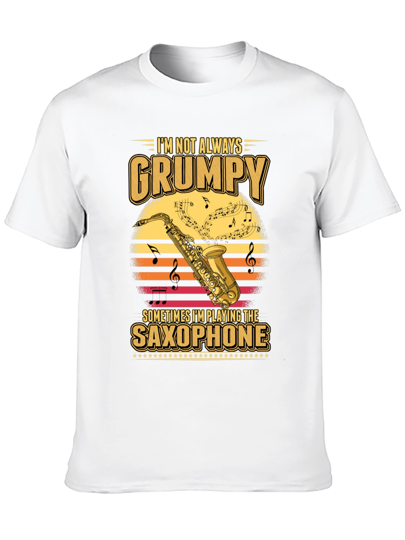 Grumpy Saxophone Player T-Shirt - Music Lover Tee