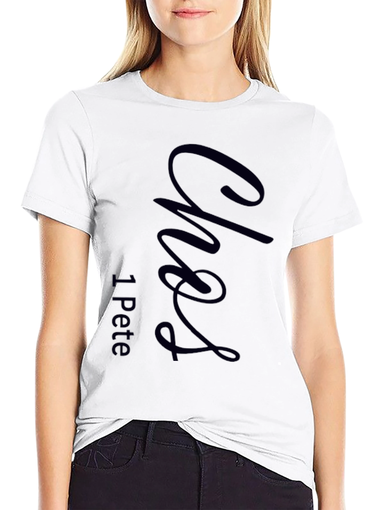 Stylish Black T-Shirt with Custom Graphic Design