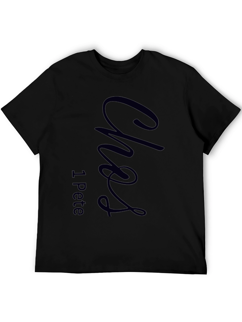 Stylish Black T-Shirt with Custom Graphic Design