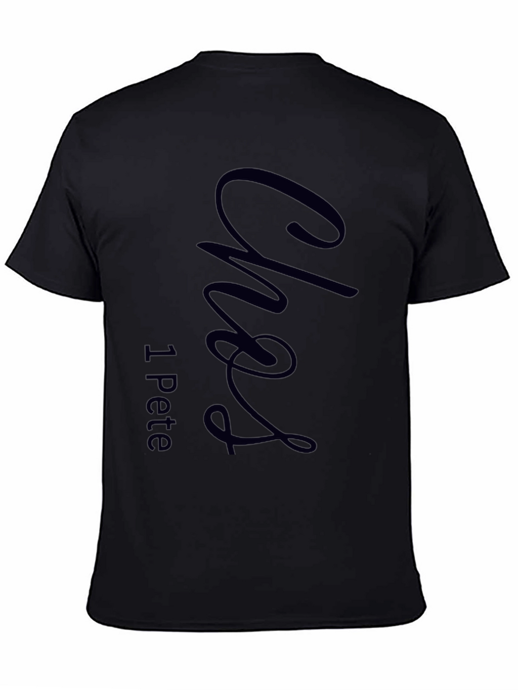 Stylish Black T-Shirt with Custom Graphic Design