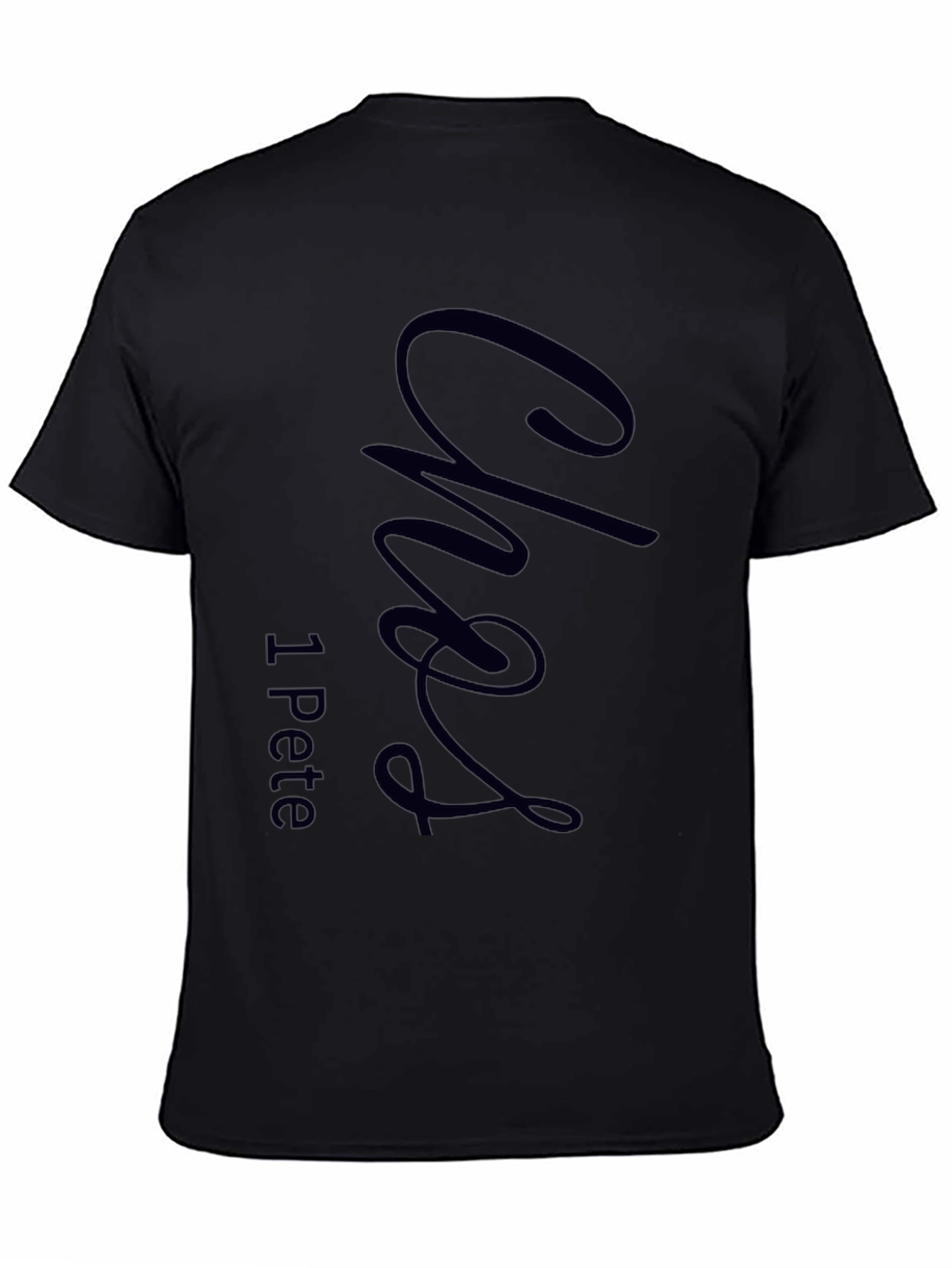 Stylish Black T-Shirt with Custom Graphic Design