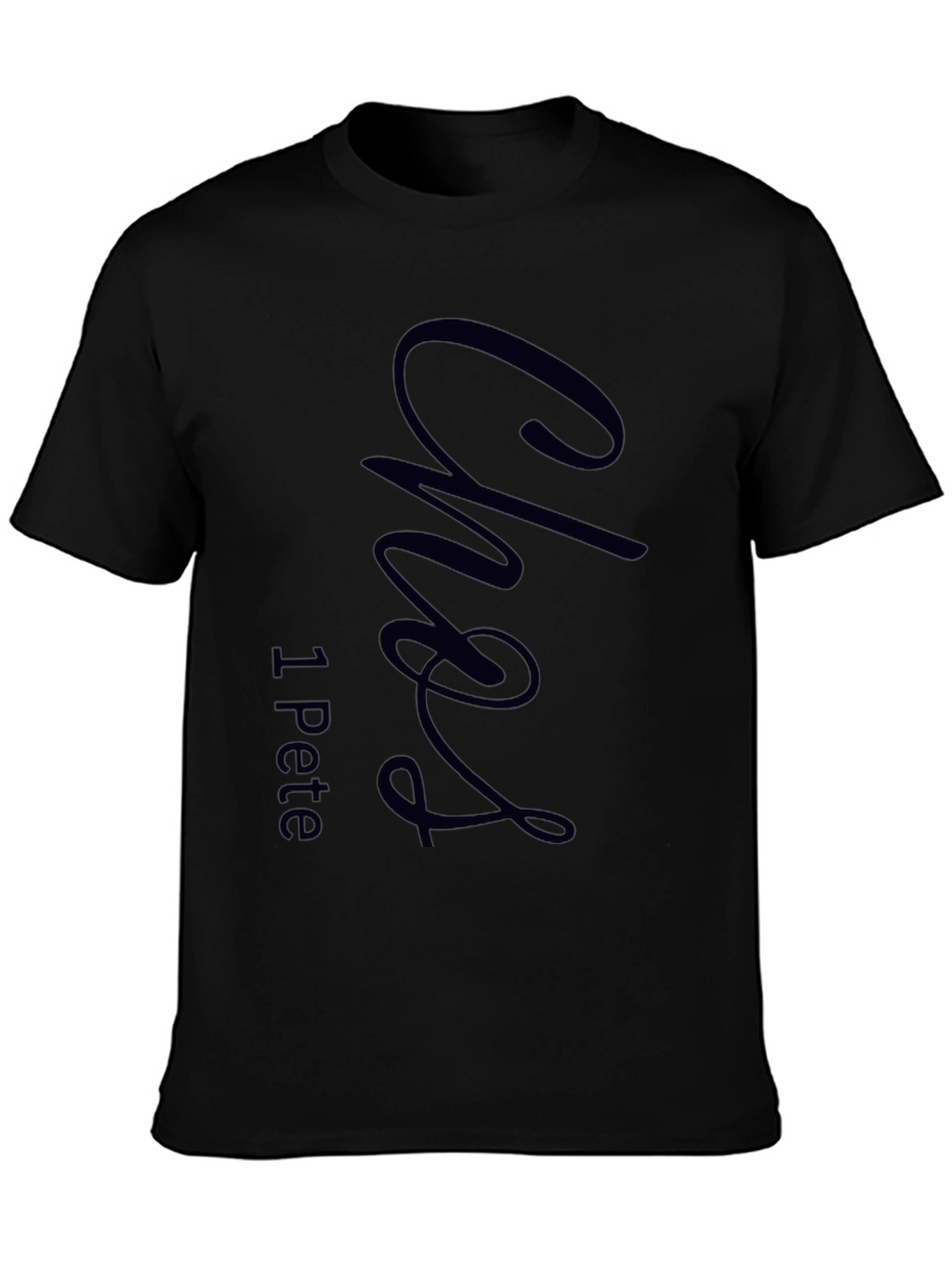 Stylish Black T-Shirt with Custom Graphic Design