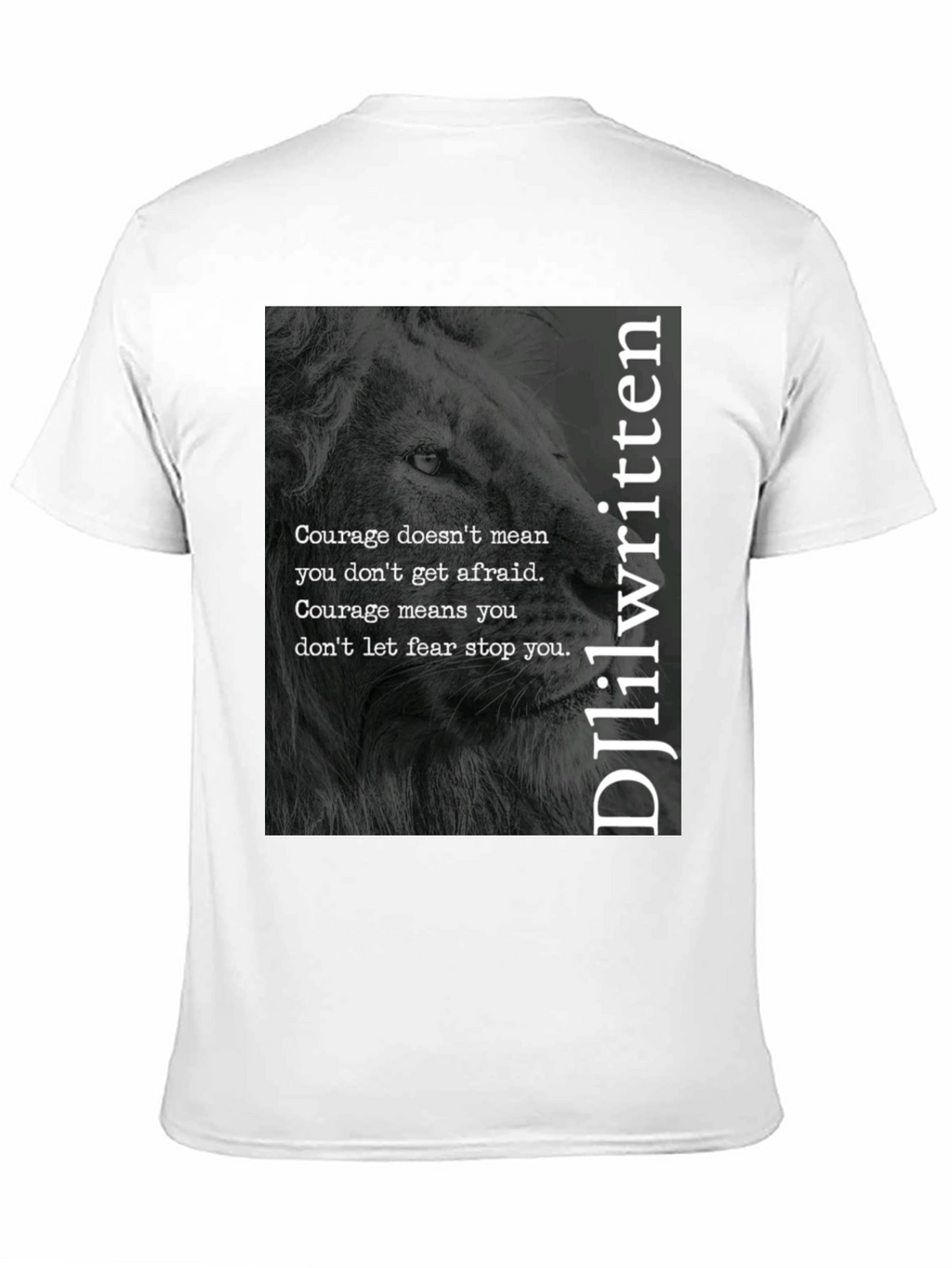 Courage Lion Black T-Shirt