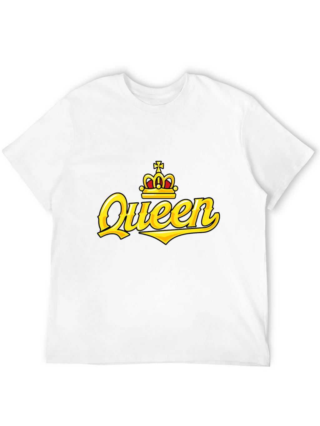 Queen Crown Graphic Print Black T-Shirt