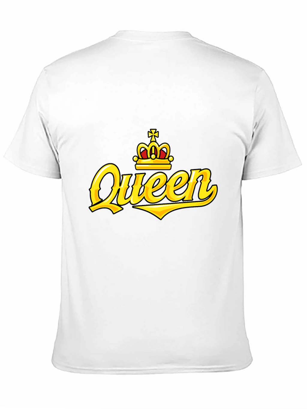 Queen Crown Graphic Print Black T-Shirt