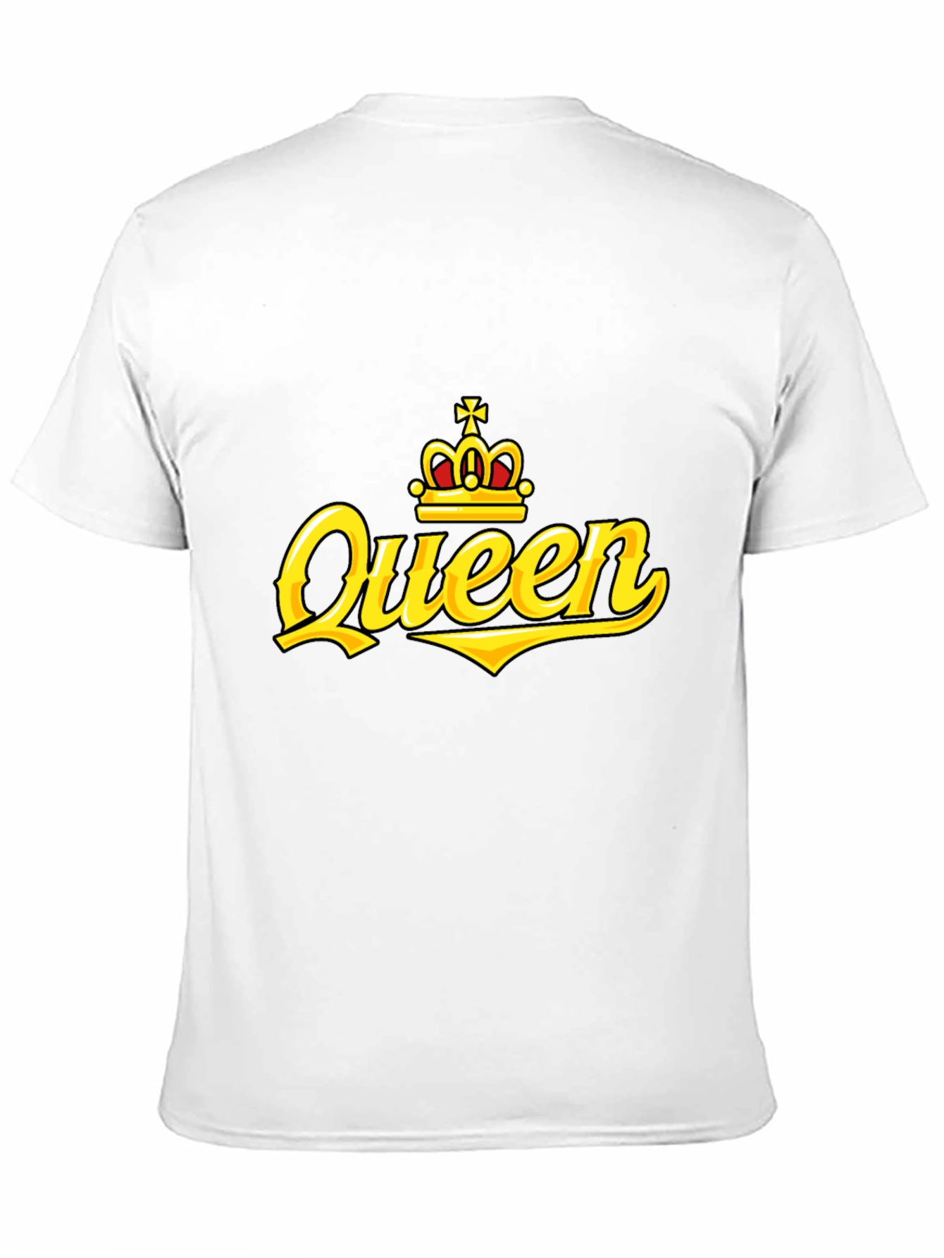 Queen Crown Graphic Print Black T-Shirt