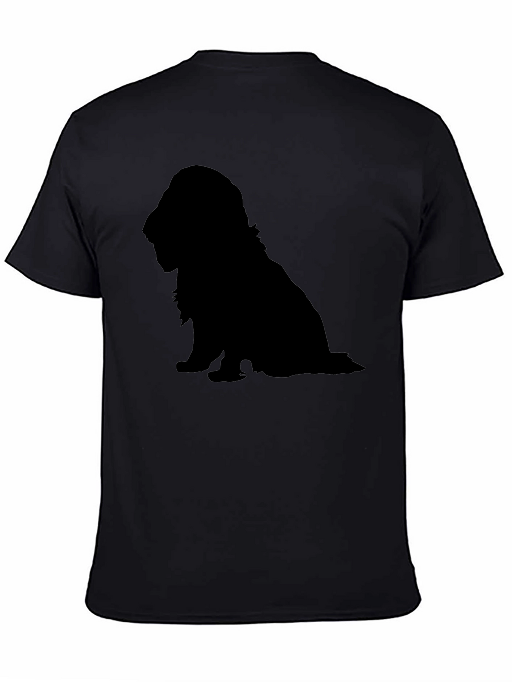 Dog Silhouette T-Shirt - Classic Black Tee
