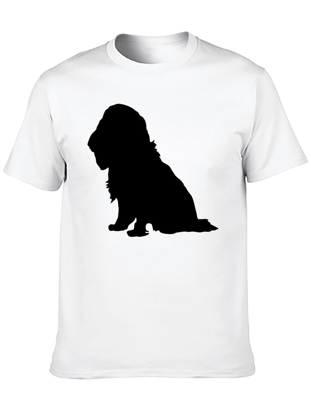 Dog Silhouette T-Shirt - Classic Black Tee