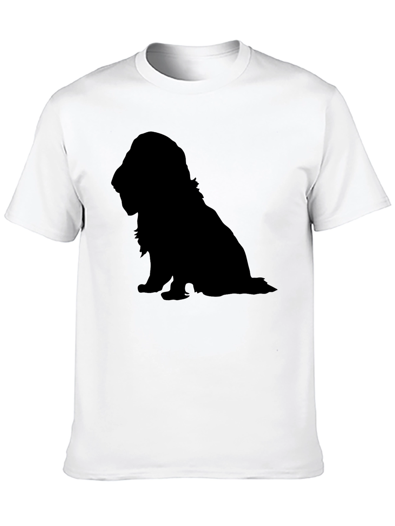 Dog Silhouette T-Shirt - Classic Black Tee