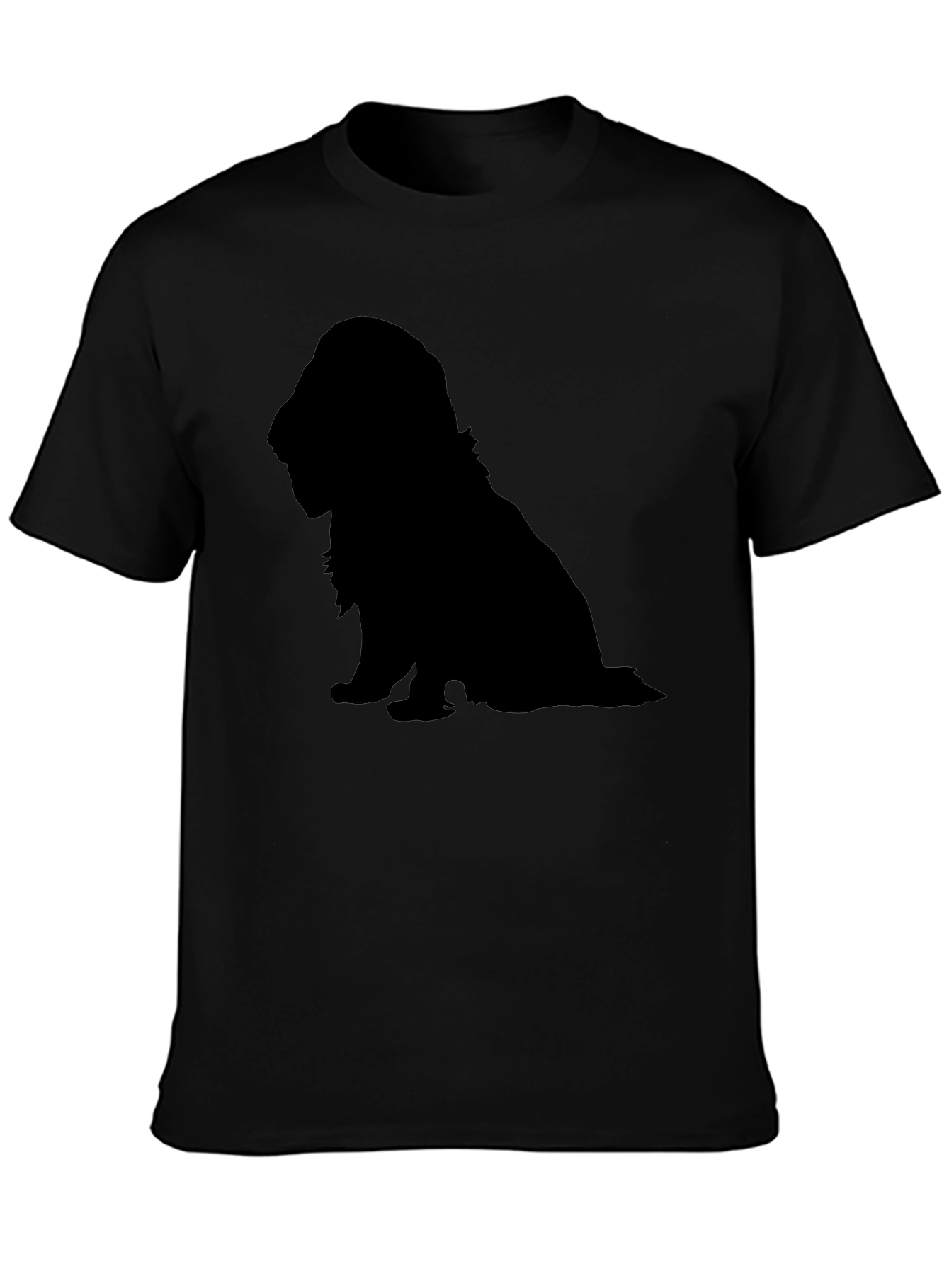 Dog Silhouette T-Shirt - Classic Black Tee