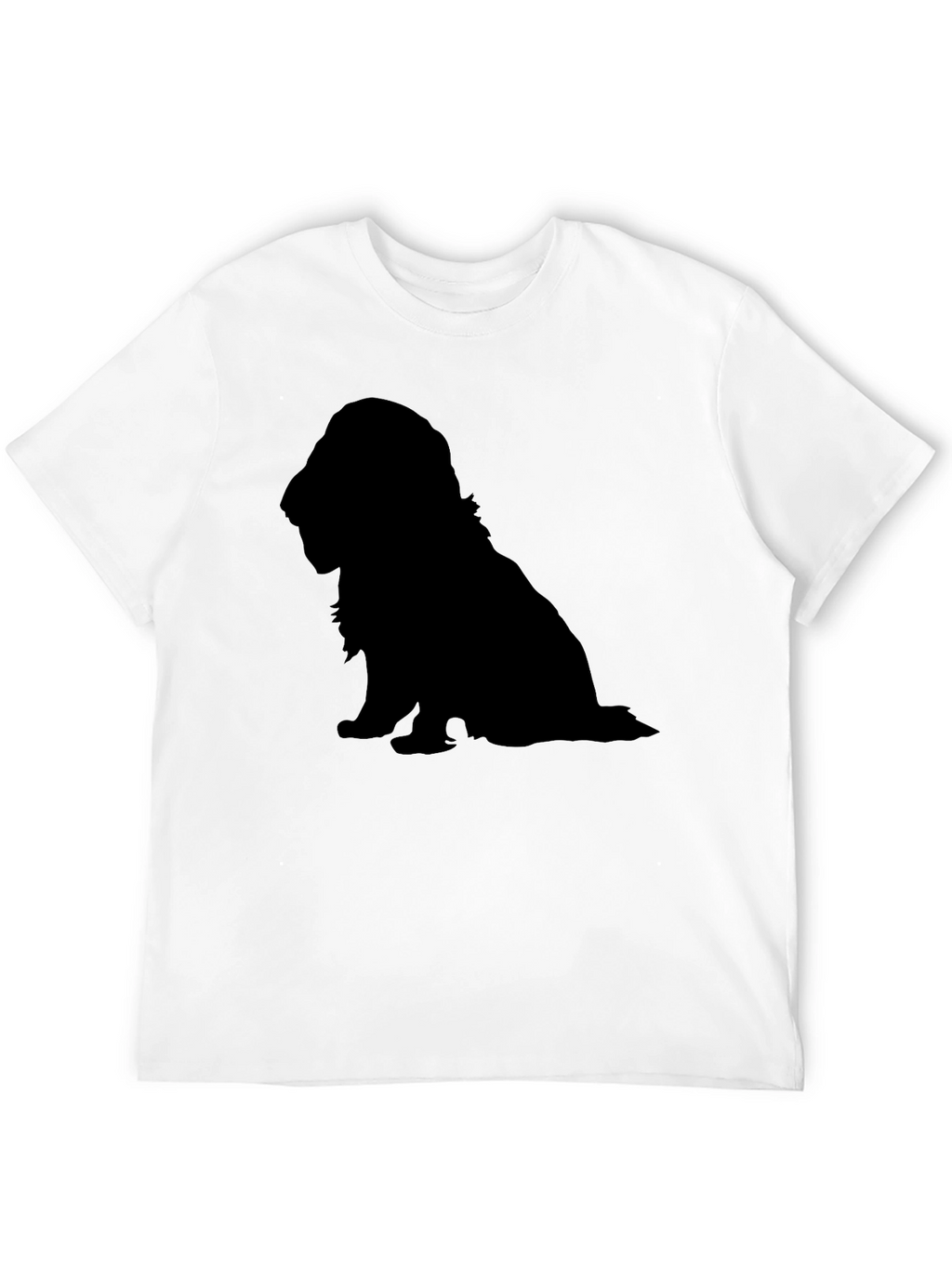 Dog Silhouette T-Shirt - Classic Black Tee