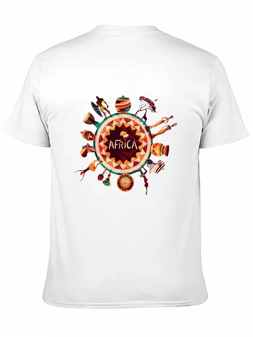 Africa Graphic Print Black T-Shirt