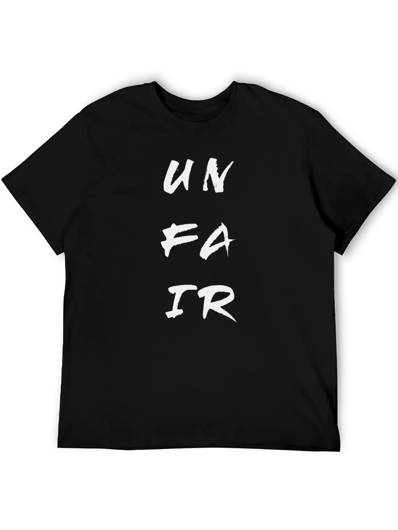 Unfair Graphic Tee - Mens Black Short Sleeve T-Shirt