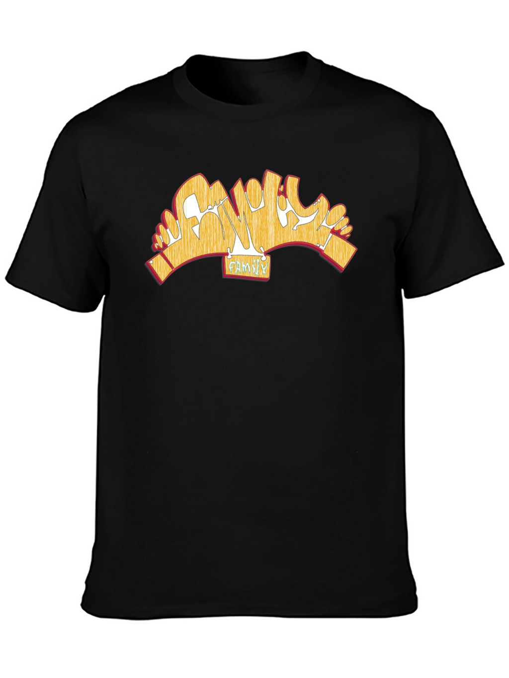 Family Tee: Bold Graphic Print T-Shirt